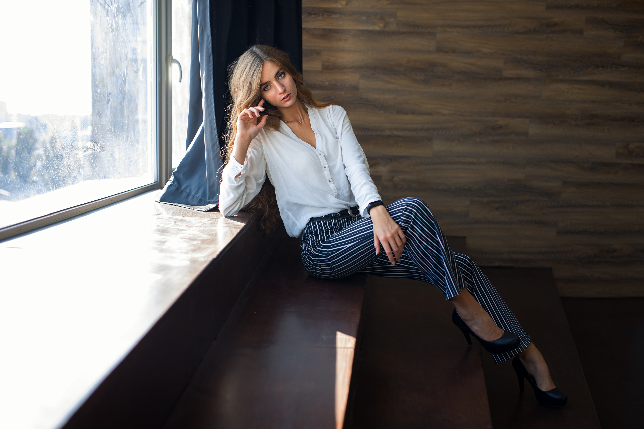 Фотосет с Дианой в интерьерной студии и в парке для «себя»