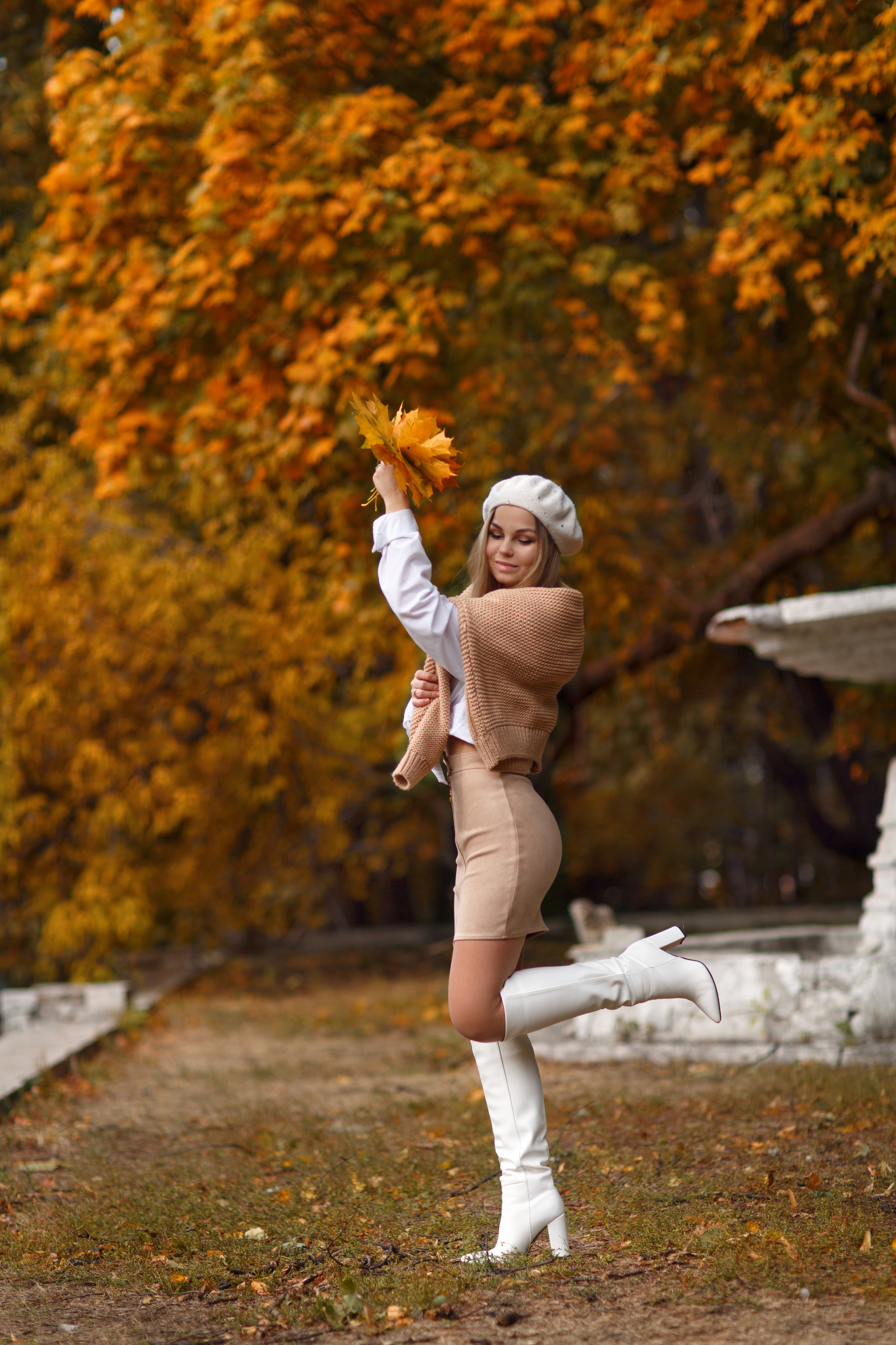 Осенние фотосессии. Будуарный и женский портретный фотограф Москва