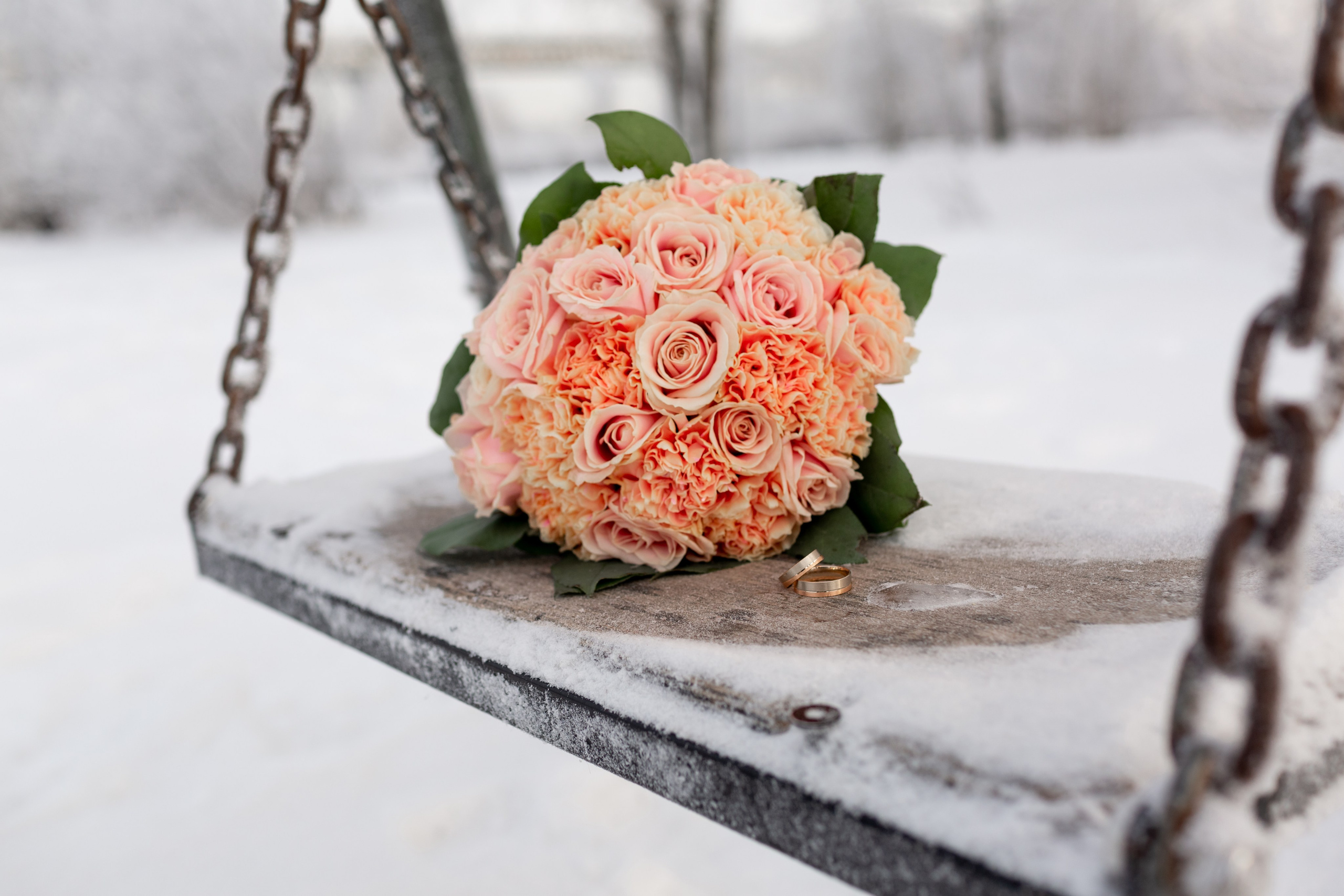 Свадебная фотосессия зимой. Свадебный фотограф Кирилл Белый