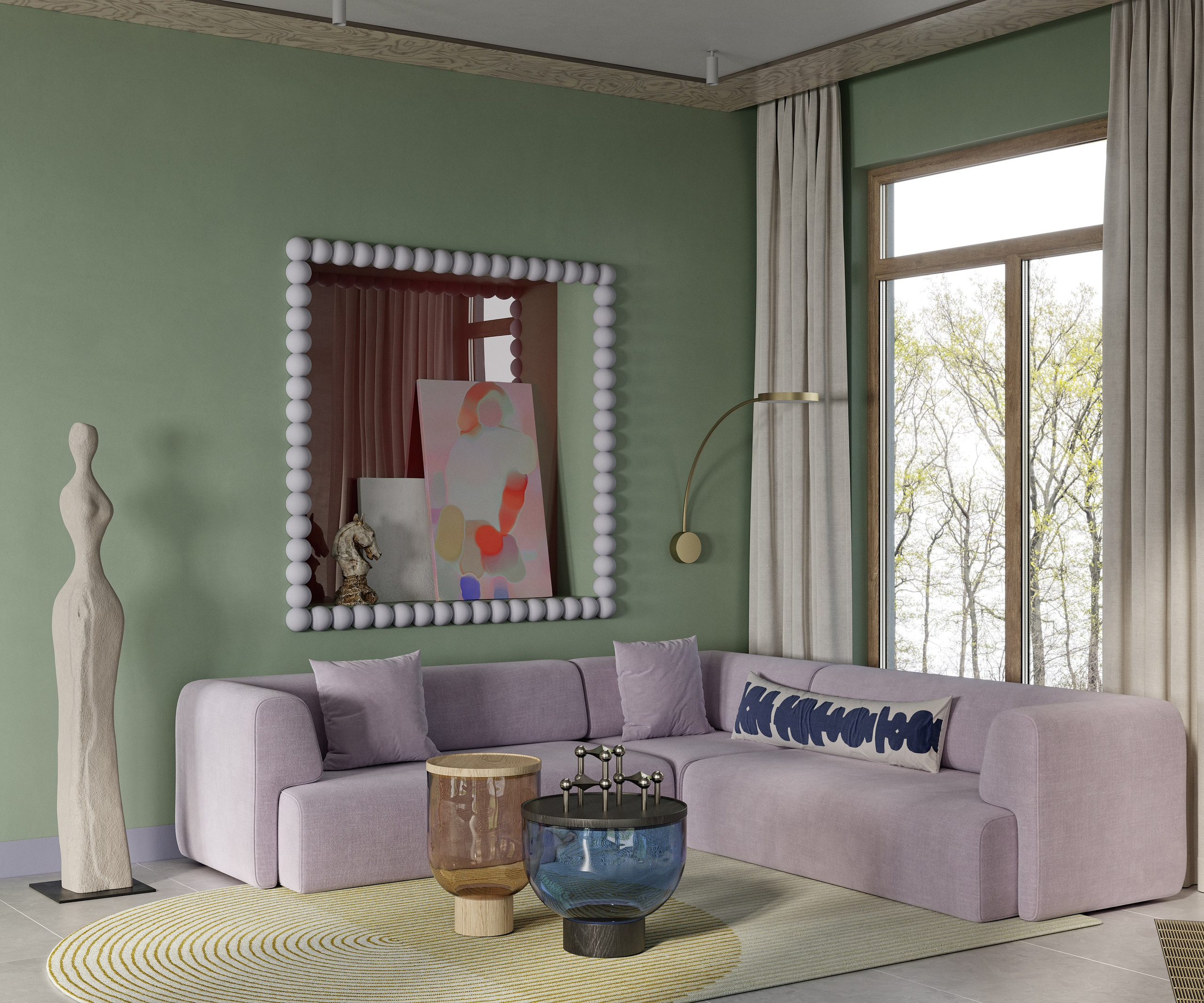 Spring dinning | Design by Lake and Walls. Interior visualisation | avocado.render