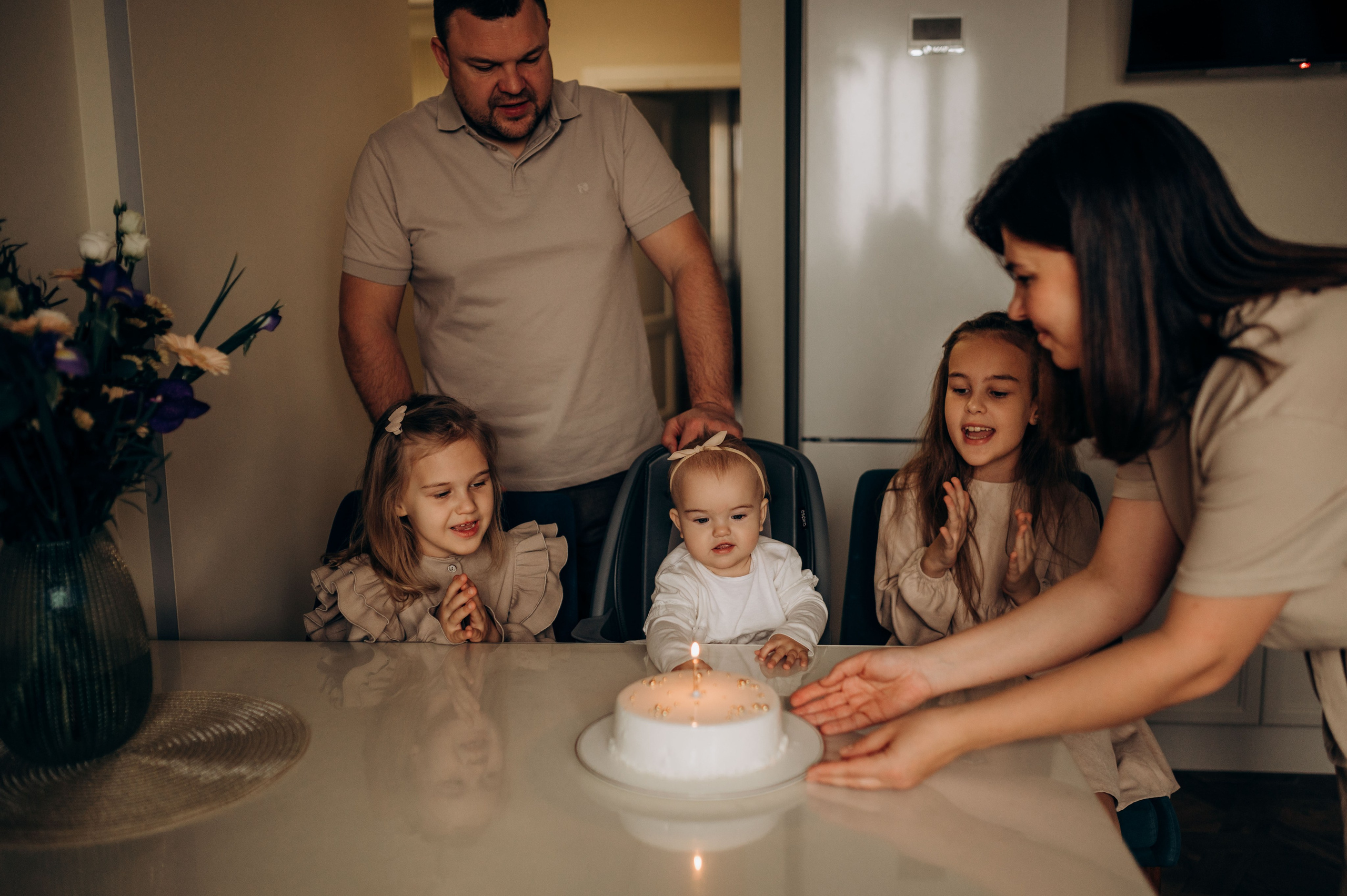 Годик младшей сестрёнке. Семейный фотограф в Домодедово и Москве Елена Пичугина