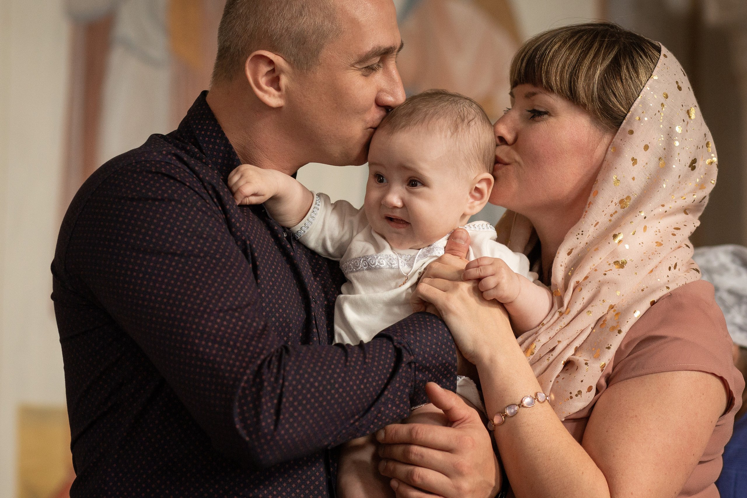 Крещение Ксюши г. Бор. Фотограф беременности и семейный фотограф в Нижнем Новгороде Мила Шелест