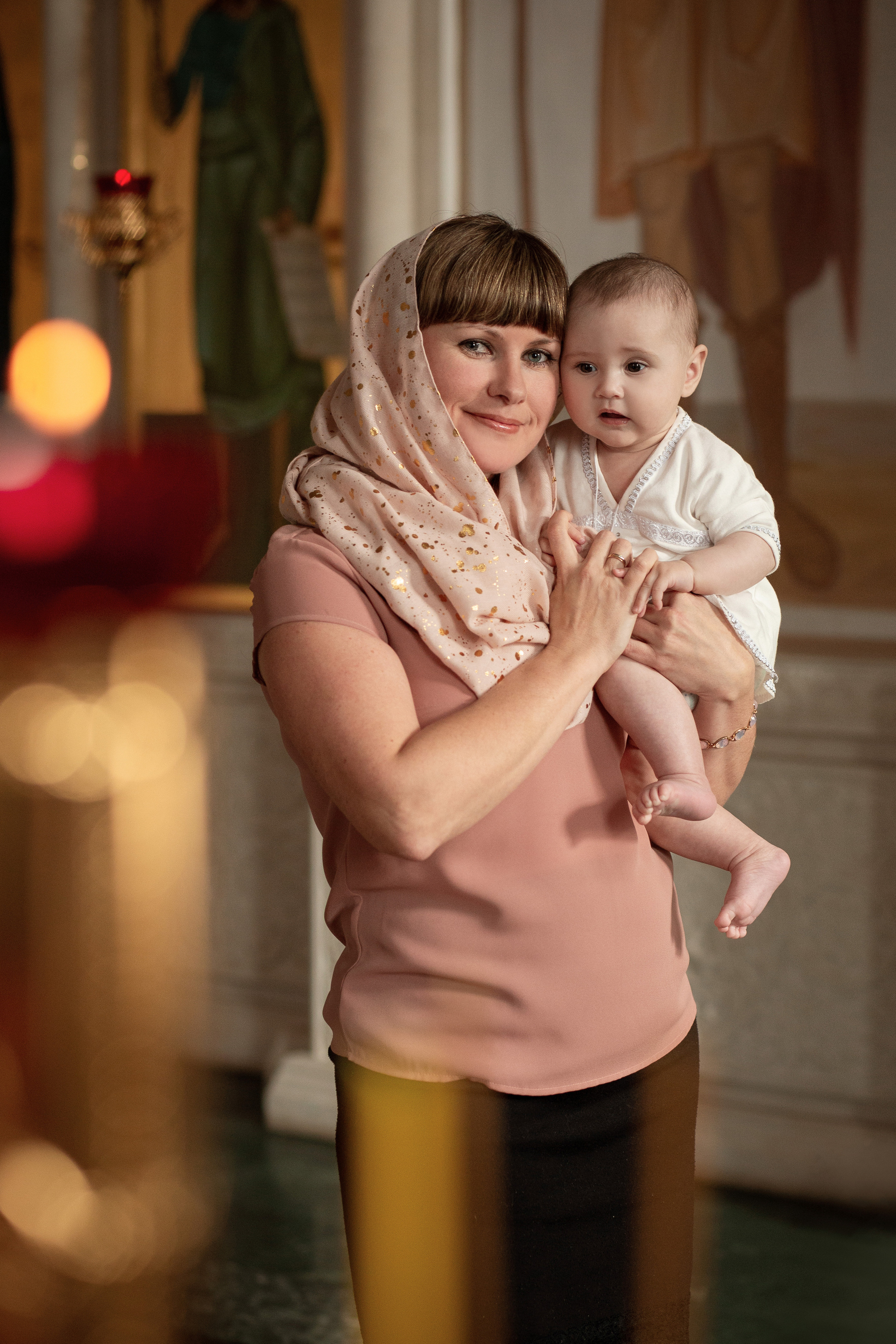 Крещение Ксюши г. Бор. Фотограф беременности и семейный фотограф в Нижнем Новгороде Мила Шелест
