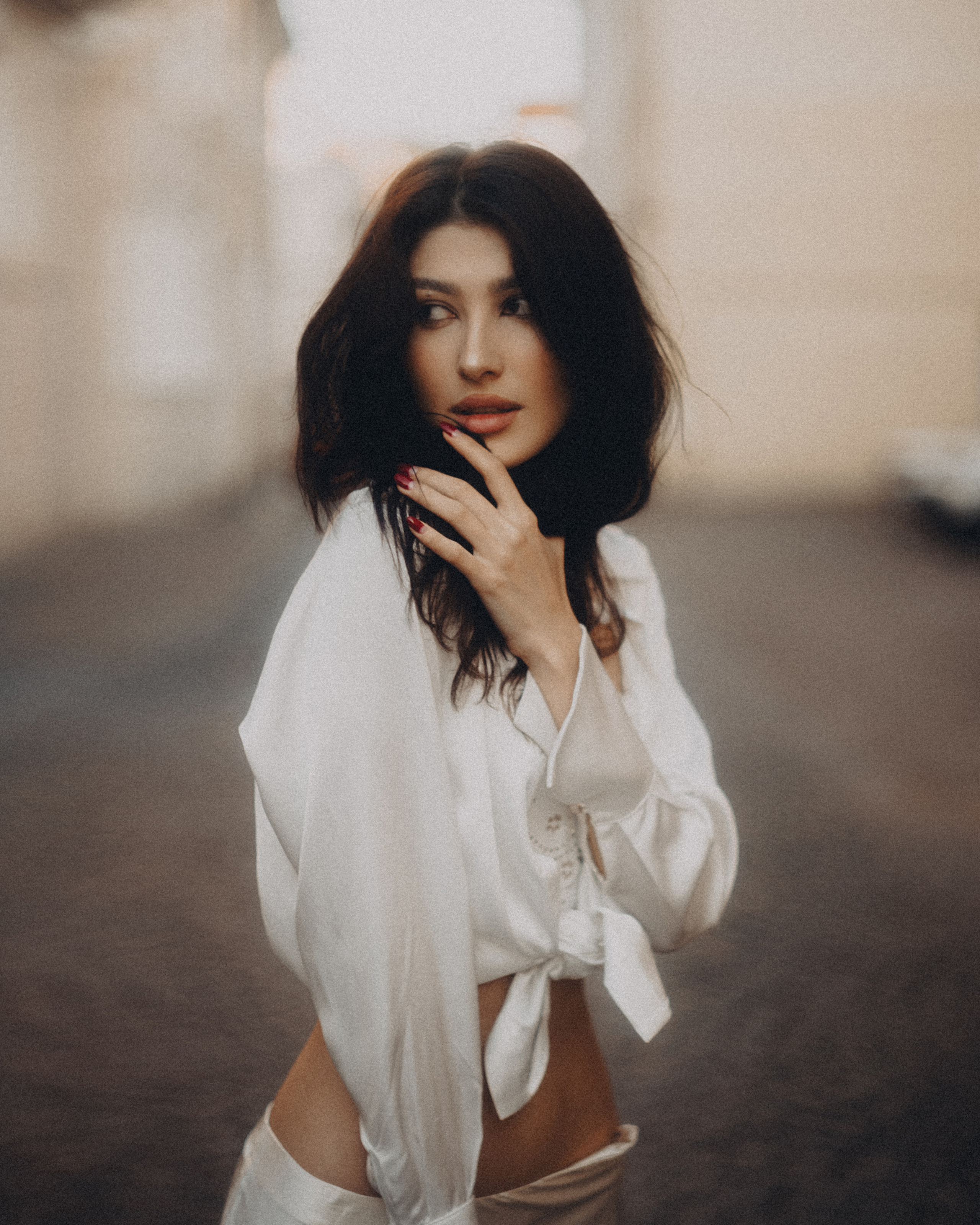 Съёмка на улице Репина в Санкт-Петербурге