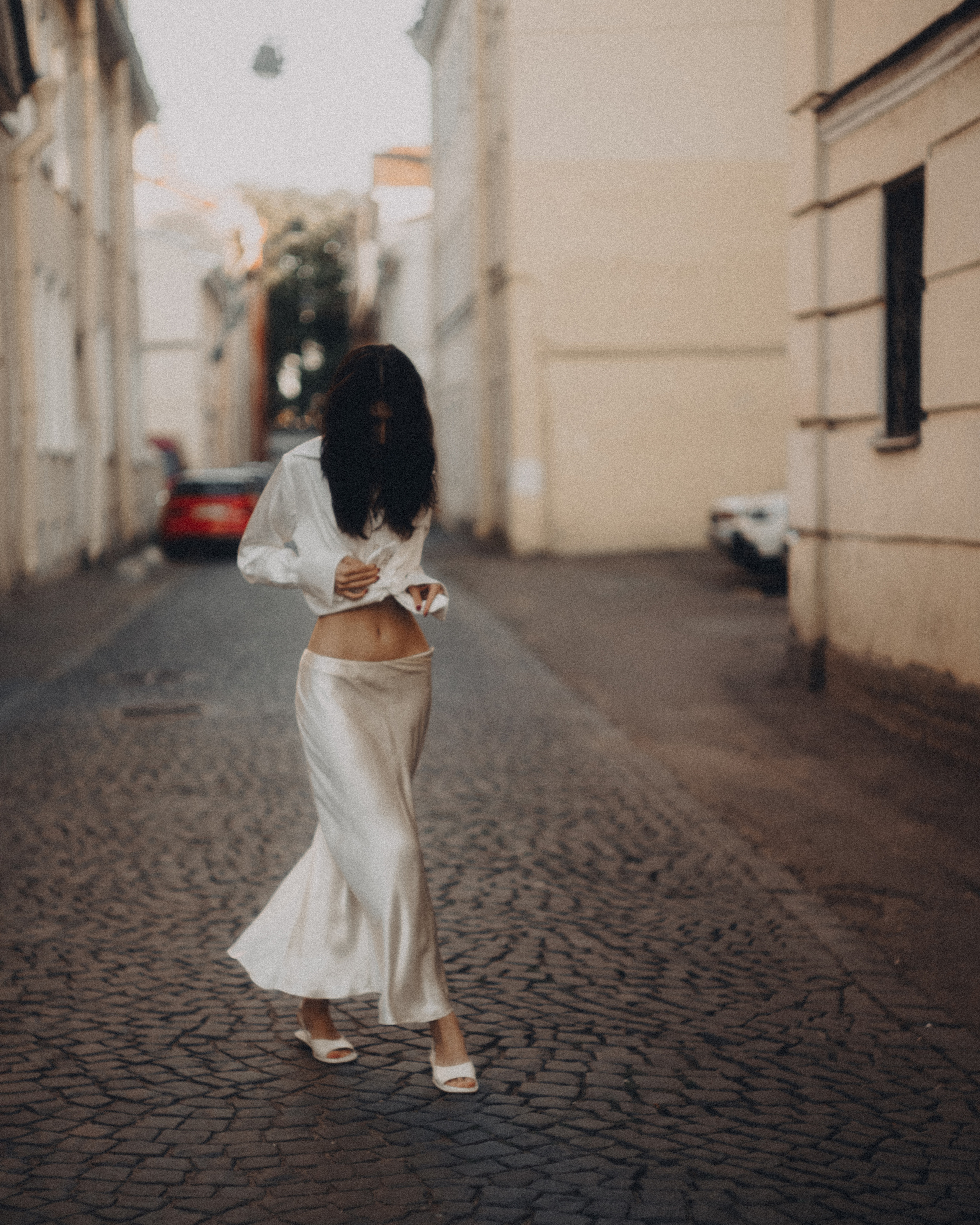 Съёмка на улице Репина в Санкт-Петербурге