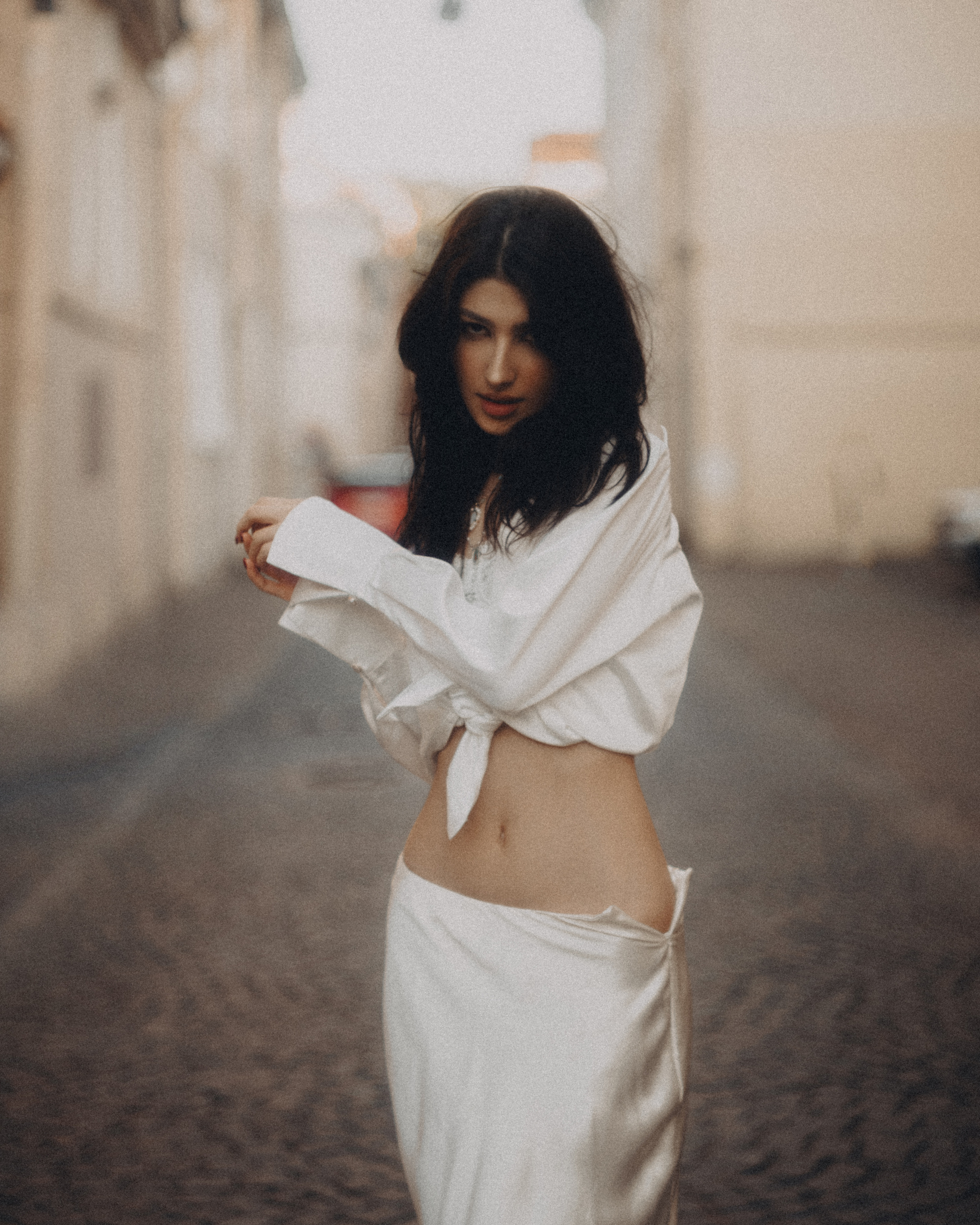 Съёмка на улице Репина в Санкт-Петербурге