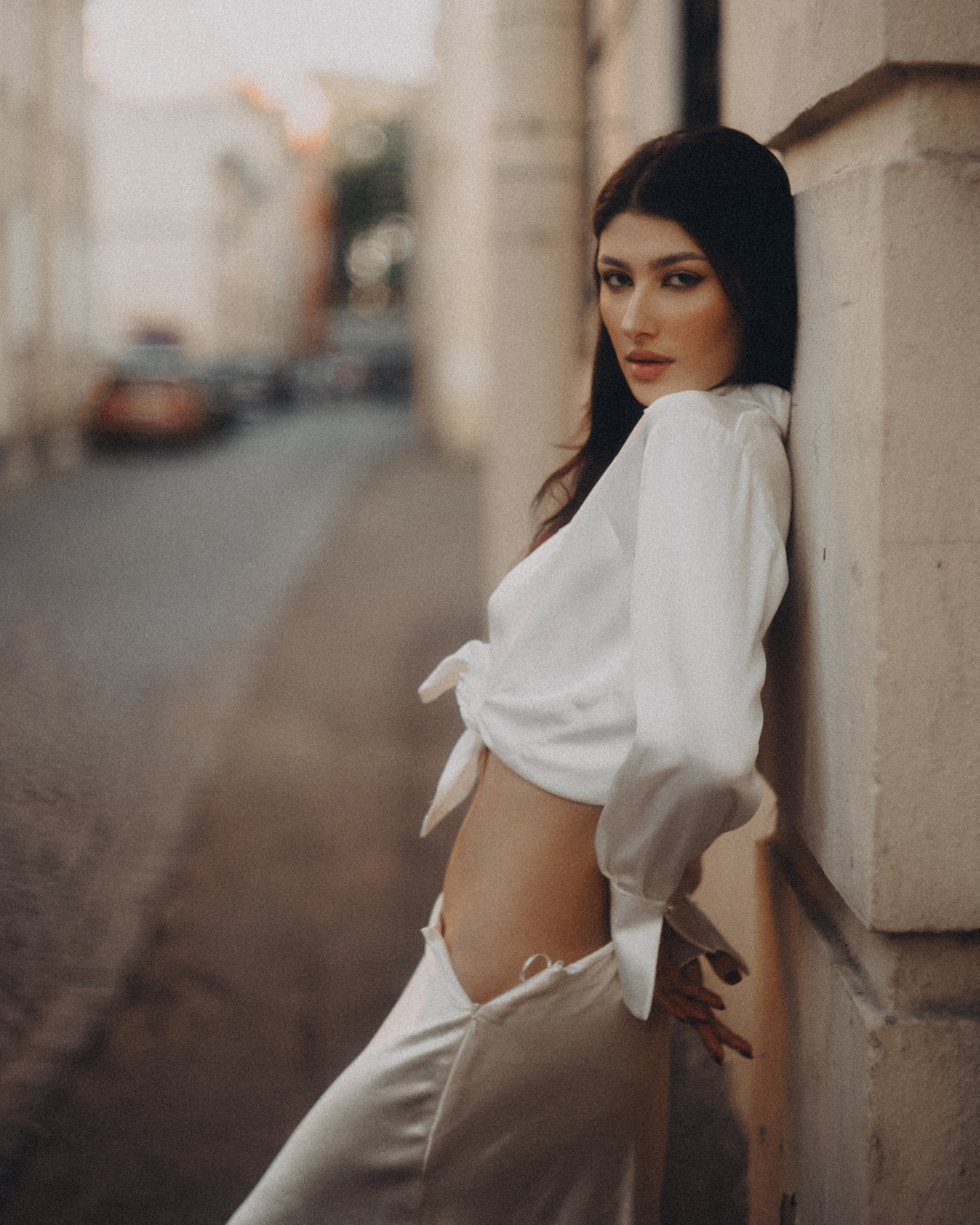 Съёмка на улице Репина в Санкт-Петербурге