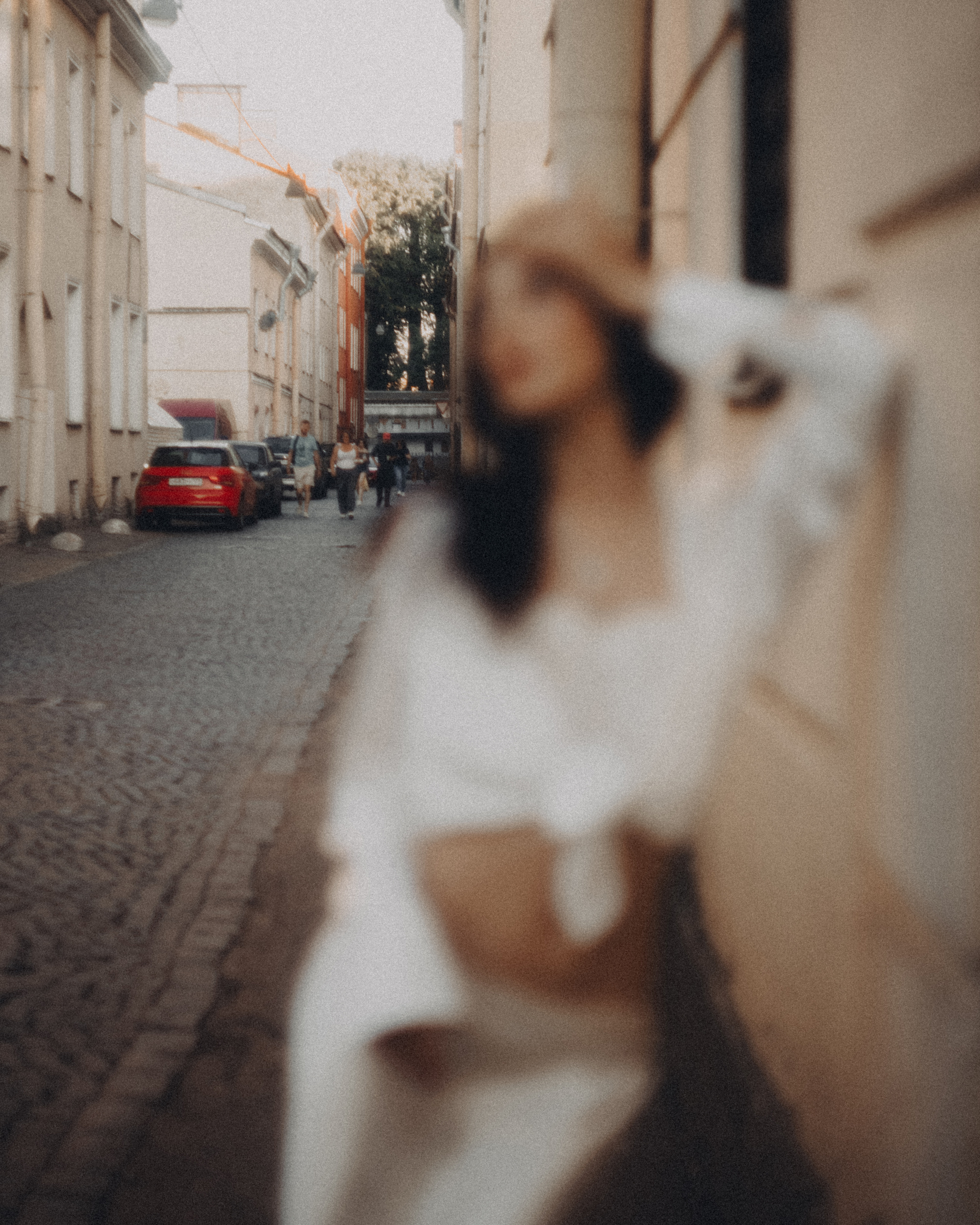 Съёмка на улице Репина в Санкт-Петербурге