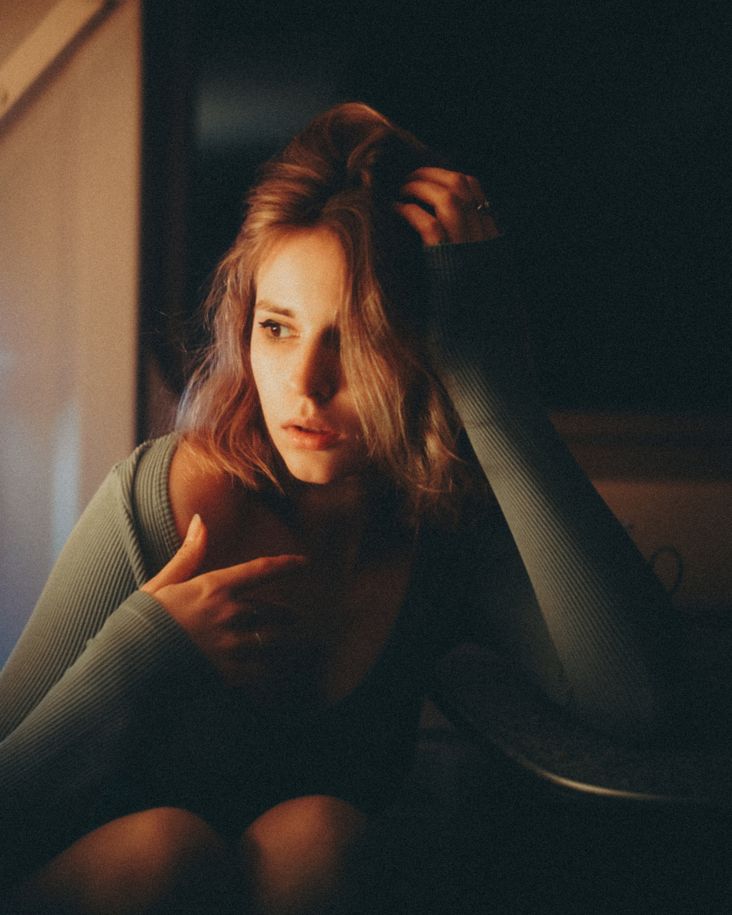 Фотосъёмка в поезде, автопортрет