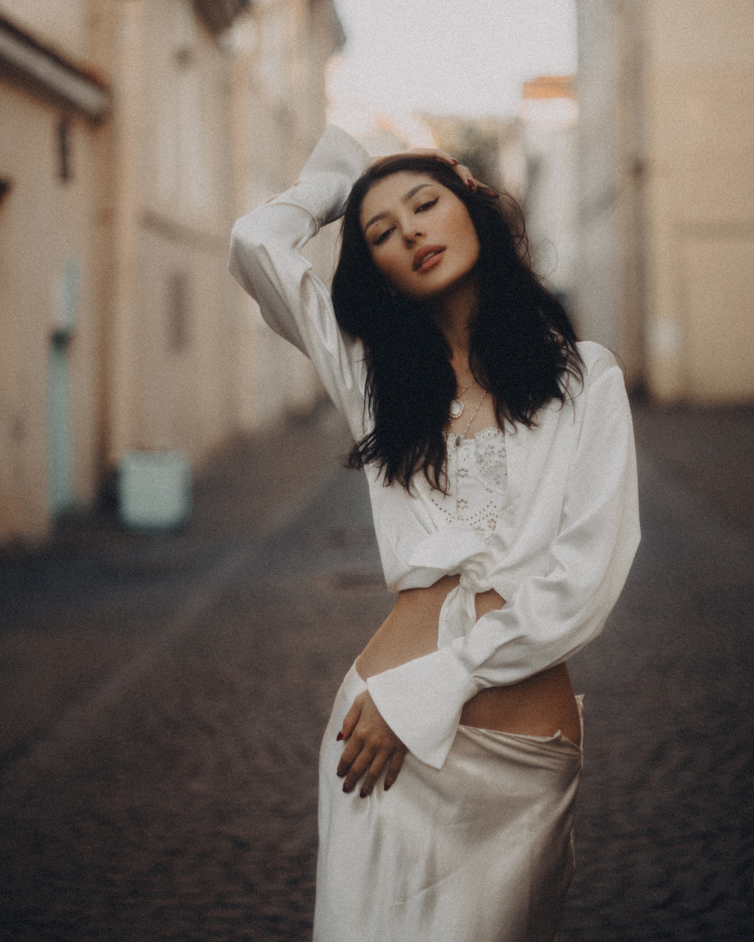 Съёмка на улице Репина в Санкт-Петербурге