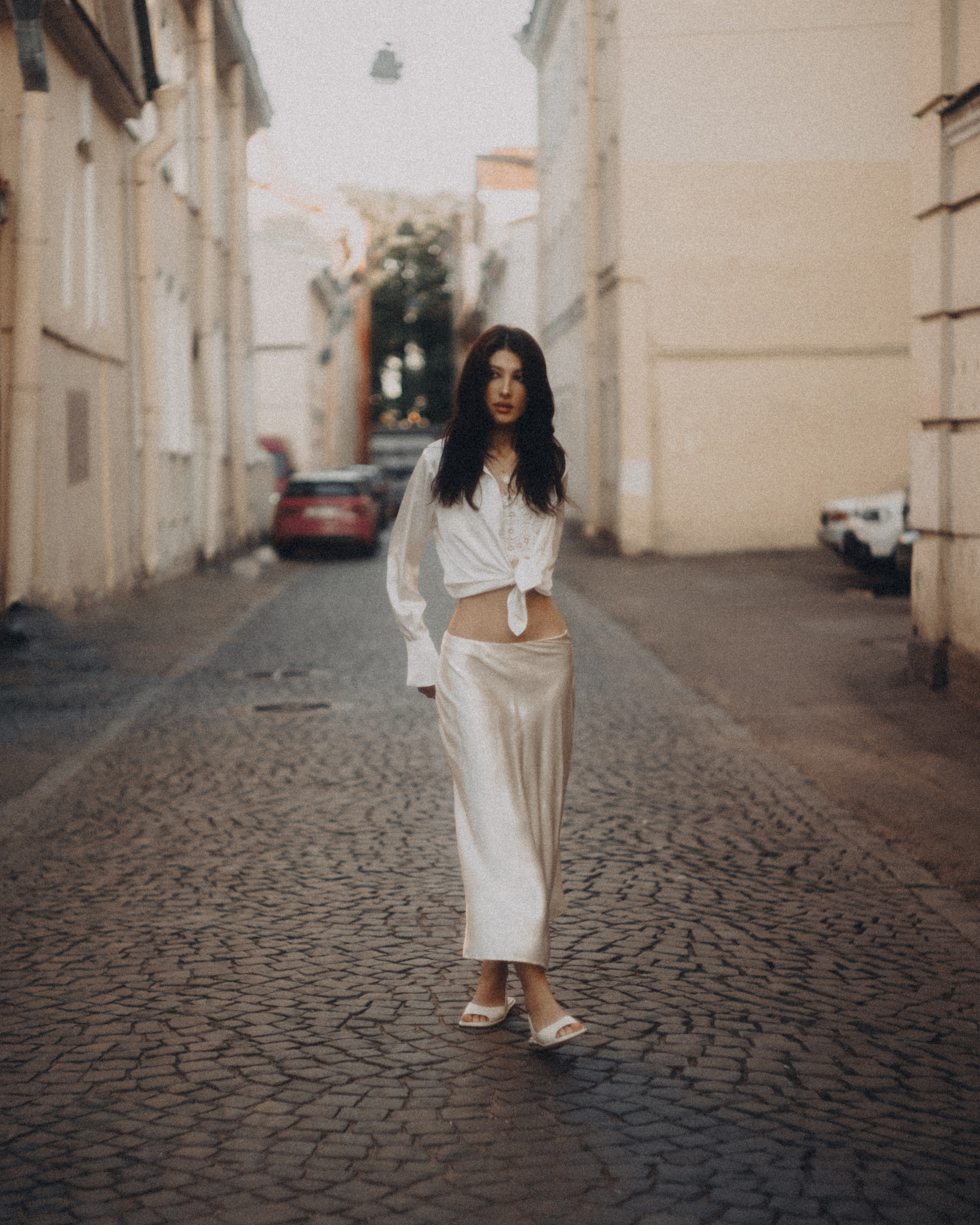 Съёмка на улице Репина в Санкт-Петербурге