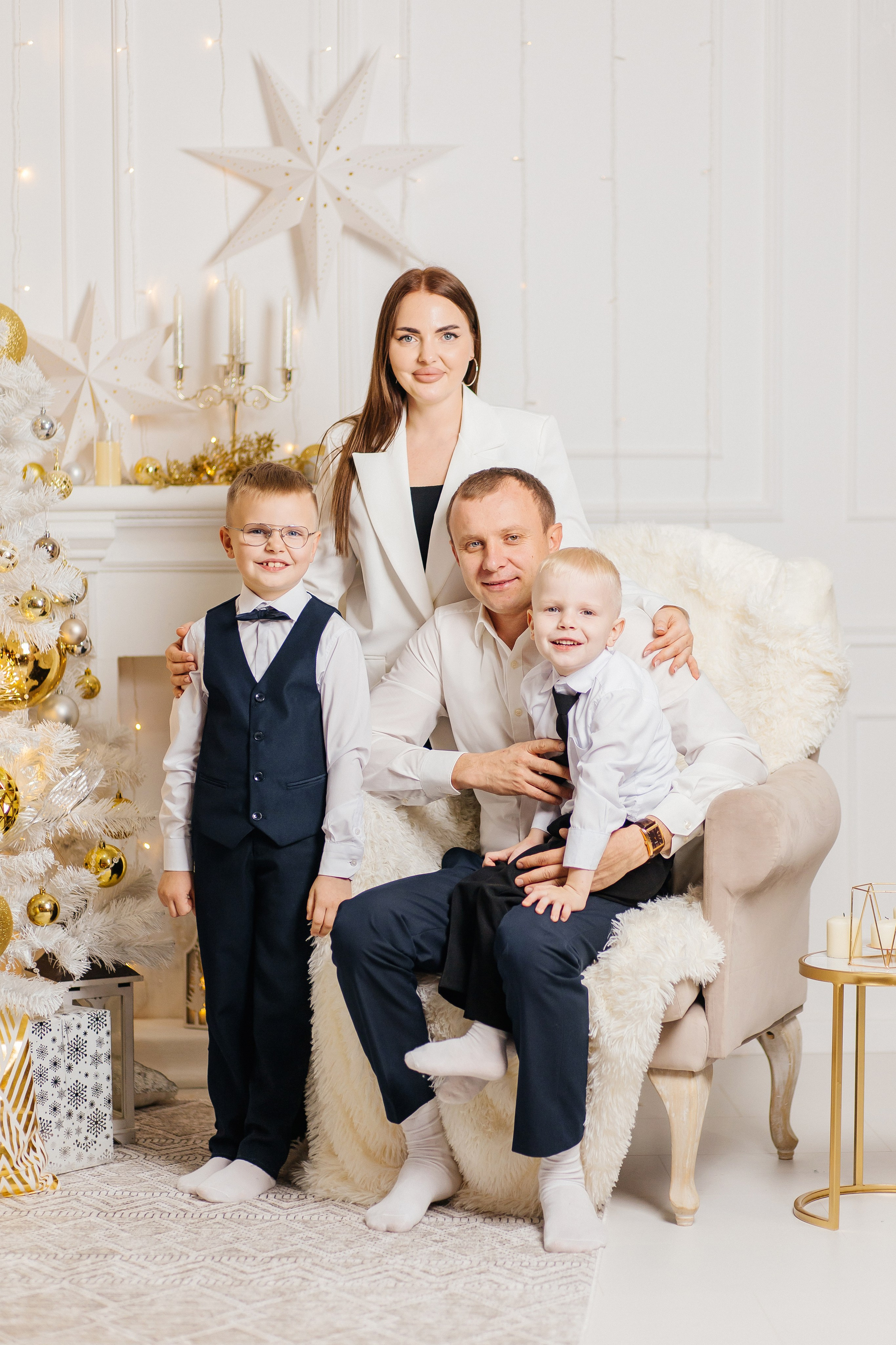 Семейная новогодняя фотосессия. Семейный, детский, свадебный фотограф в Георгиевске Дарья Домникова