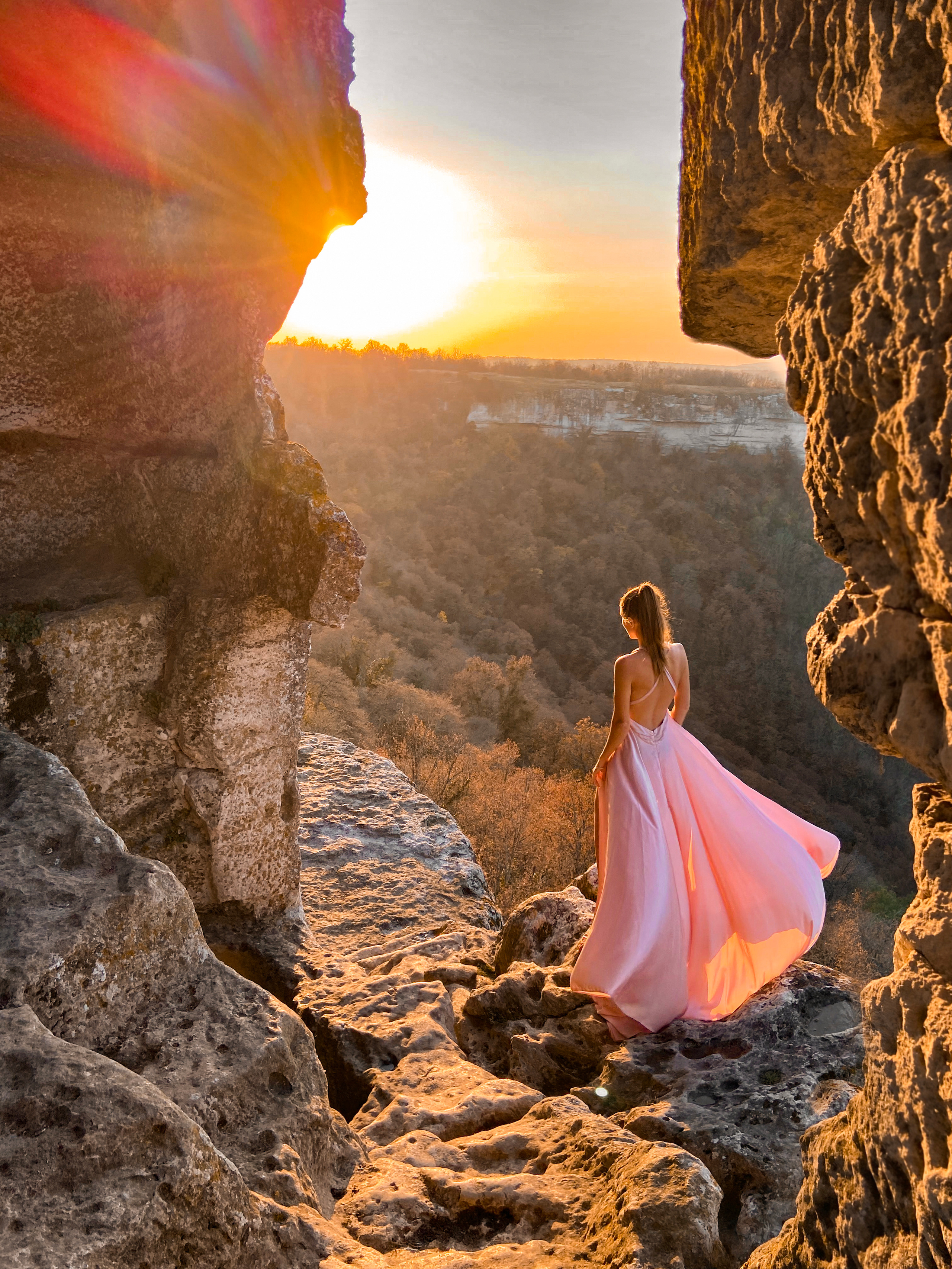 Пудровое платье для фотосессий. Фотограф в Крыму Лебедева Александра