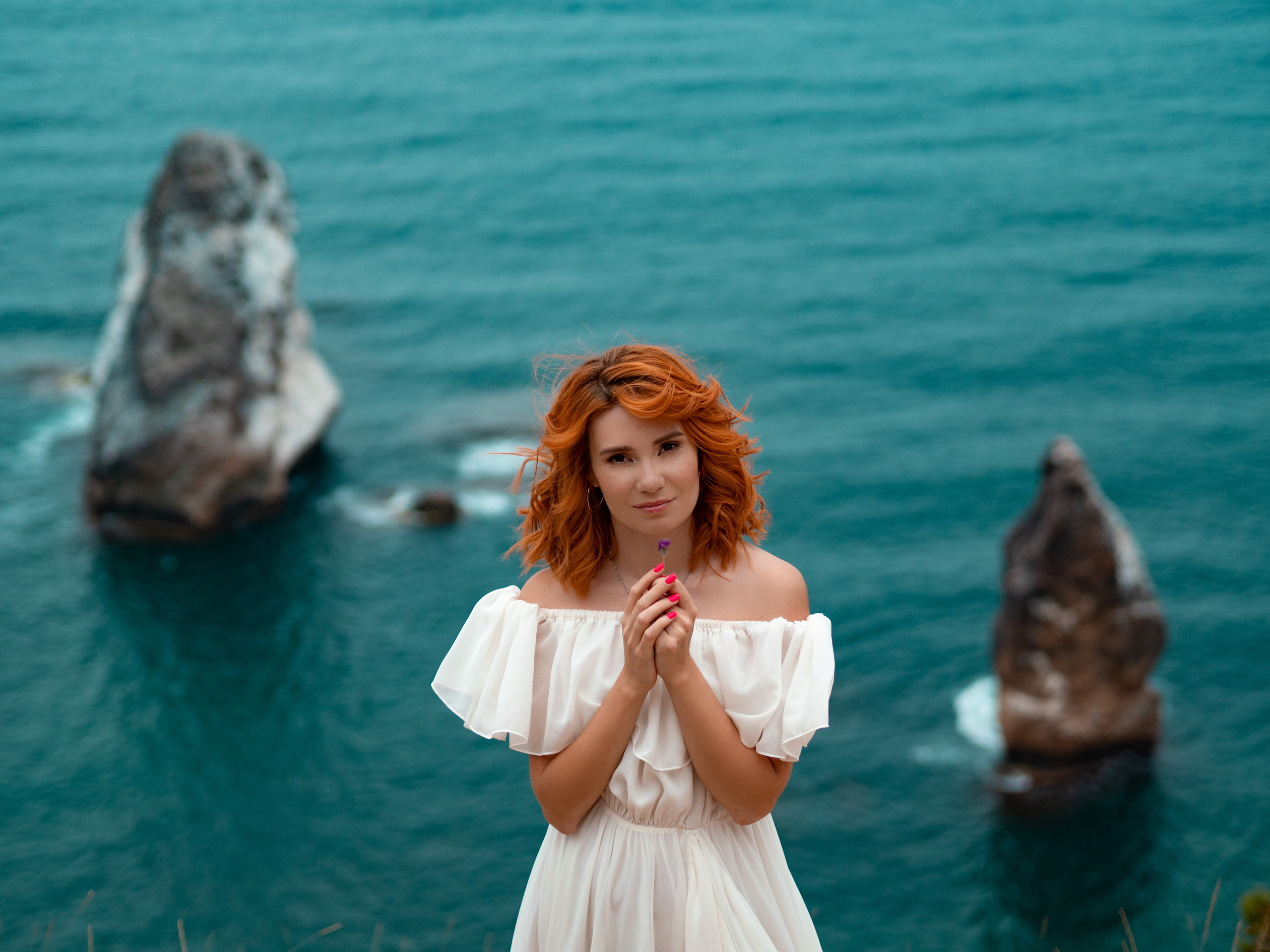 Белое платье для фотосессий. Фотограф в Крыму Лебедева Александра