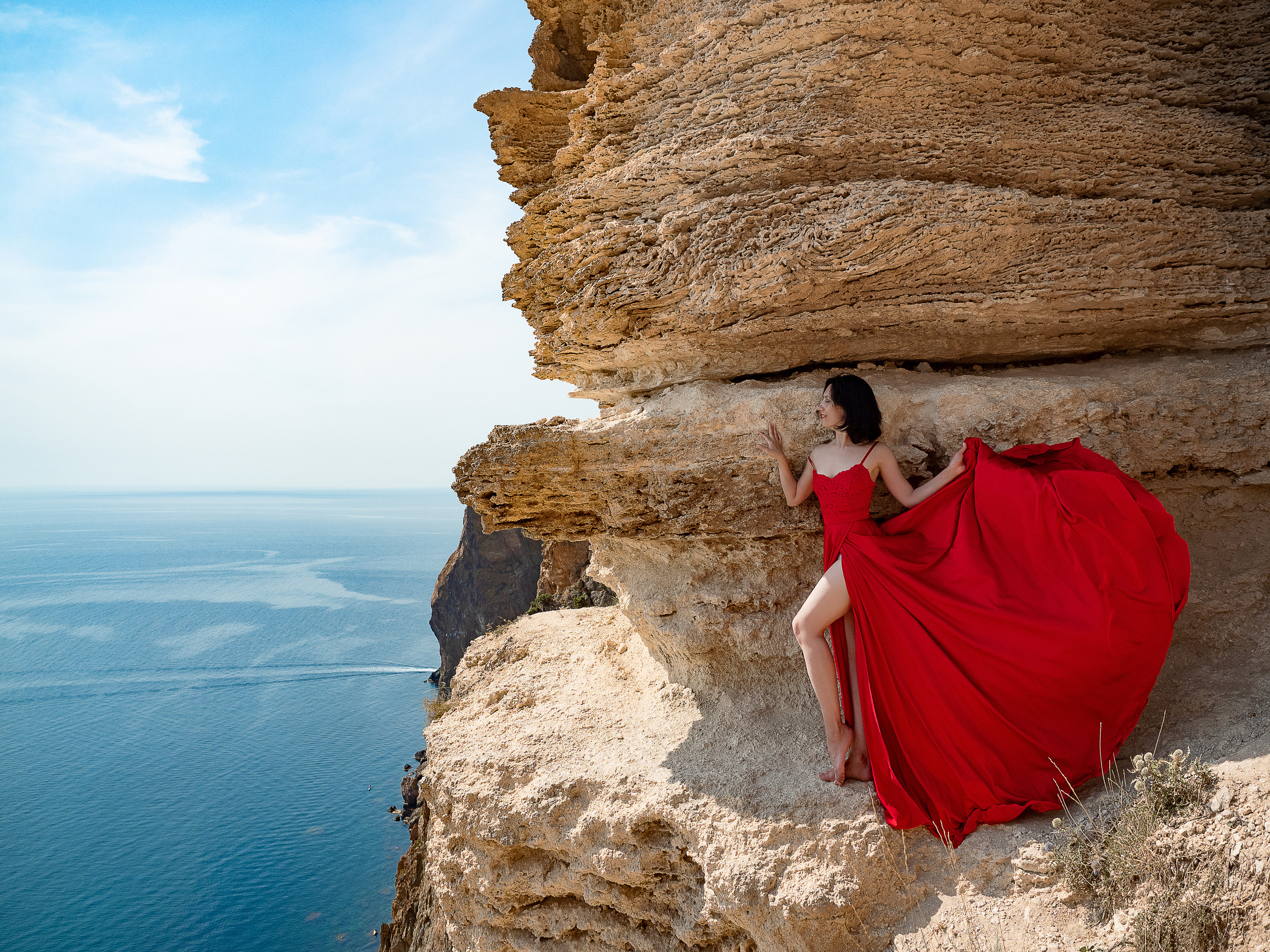 Шелковое платье для фотосессий. Фотограф в Крыму Лебедева Александра