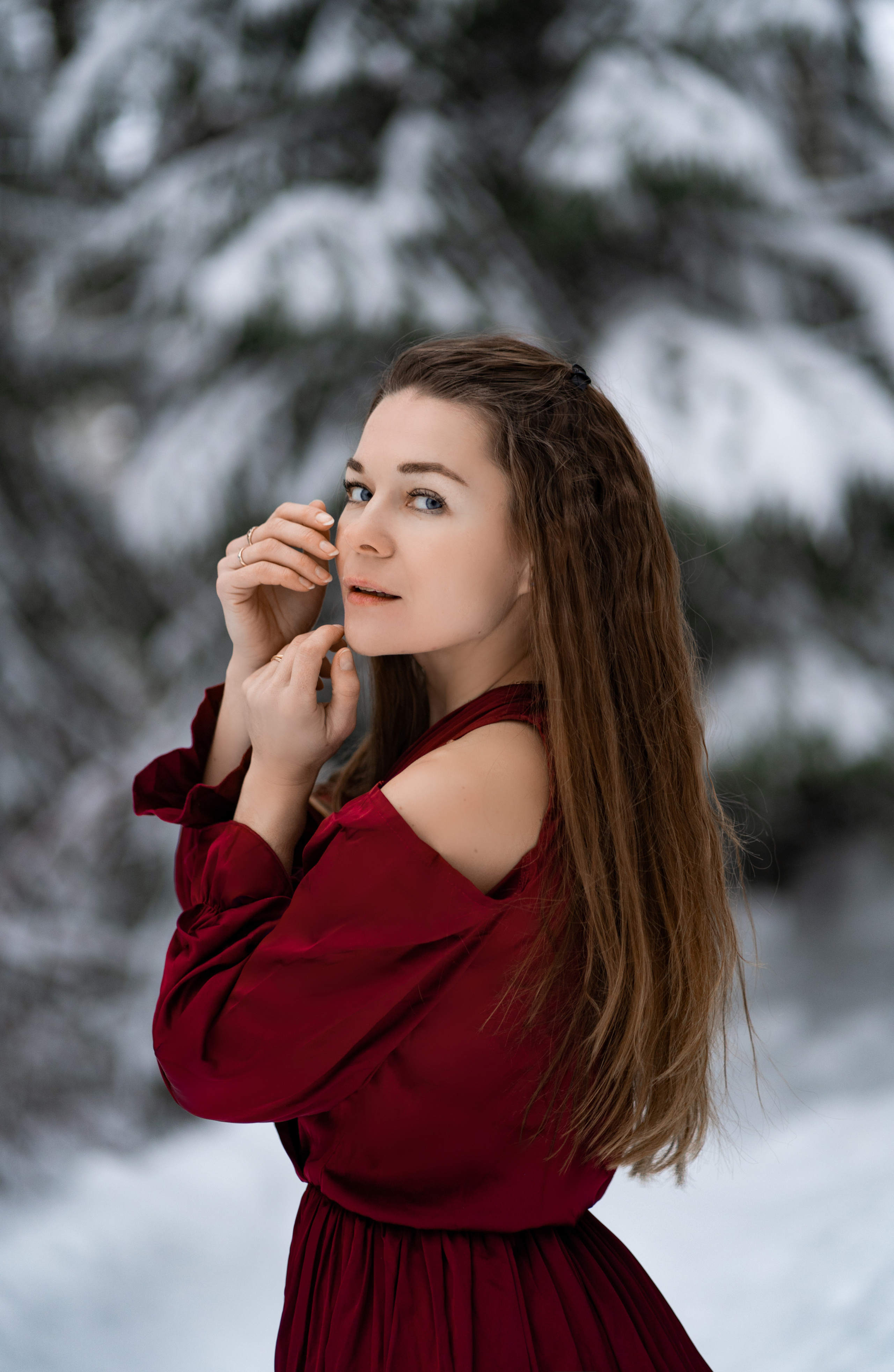 Бордовое платье для фотосессий. Фотограф в Крыму Лебедева Александра