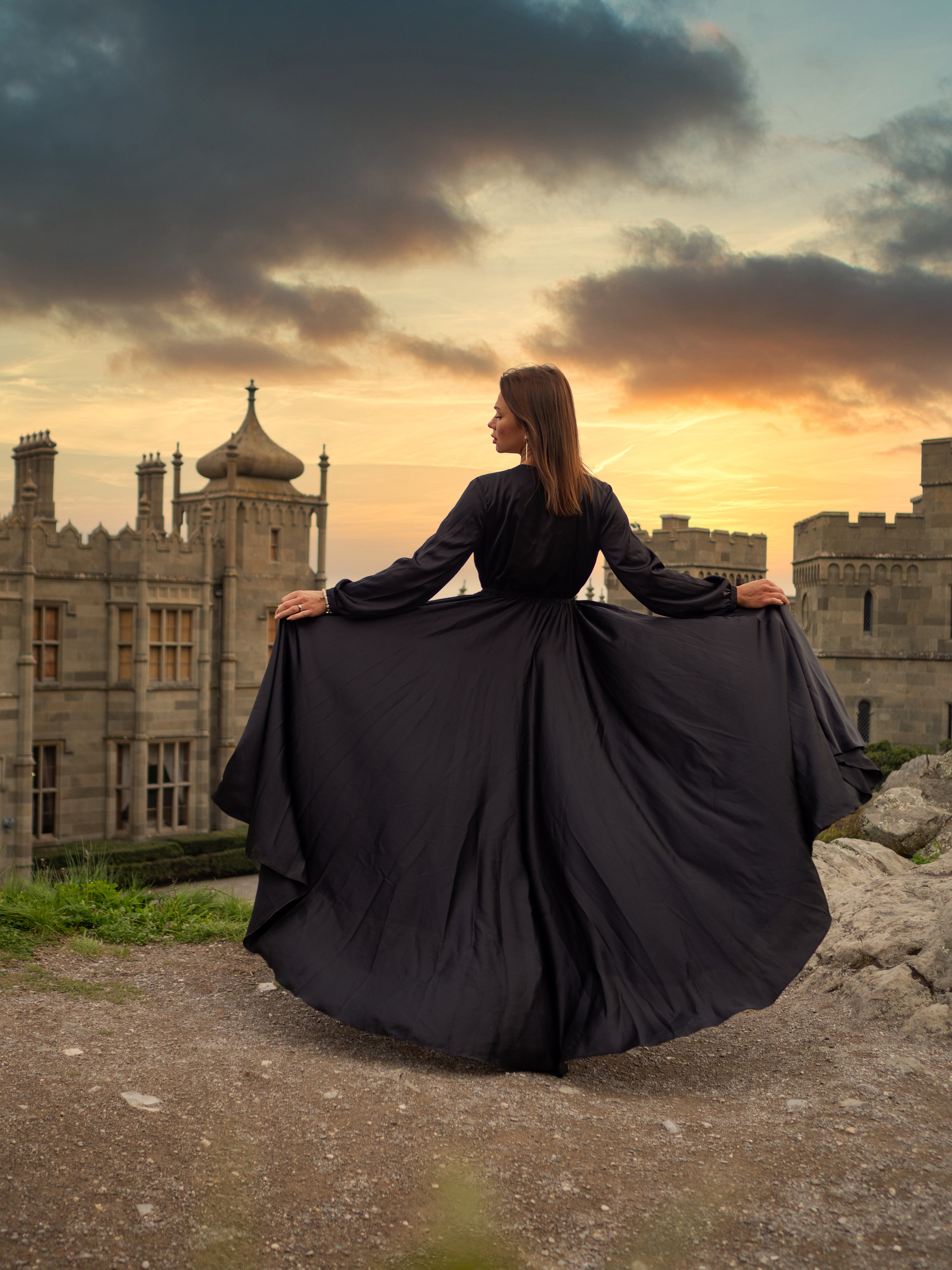 Черное платье для фотосессий. Фотограф в Крыму Лебедева Александра