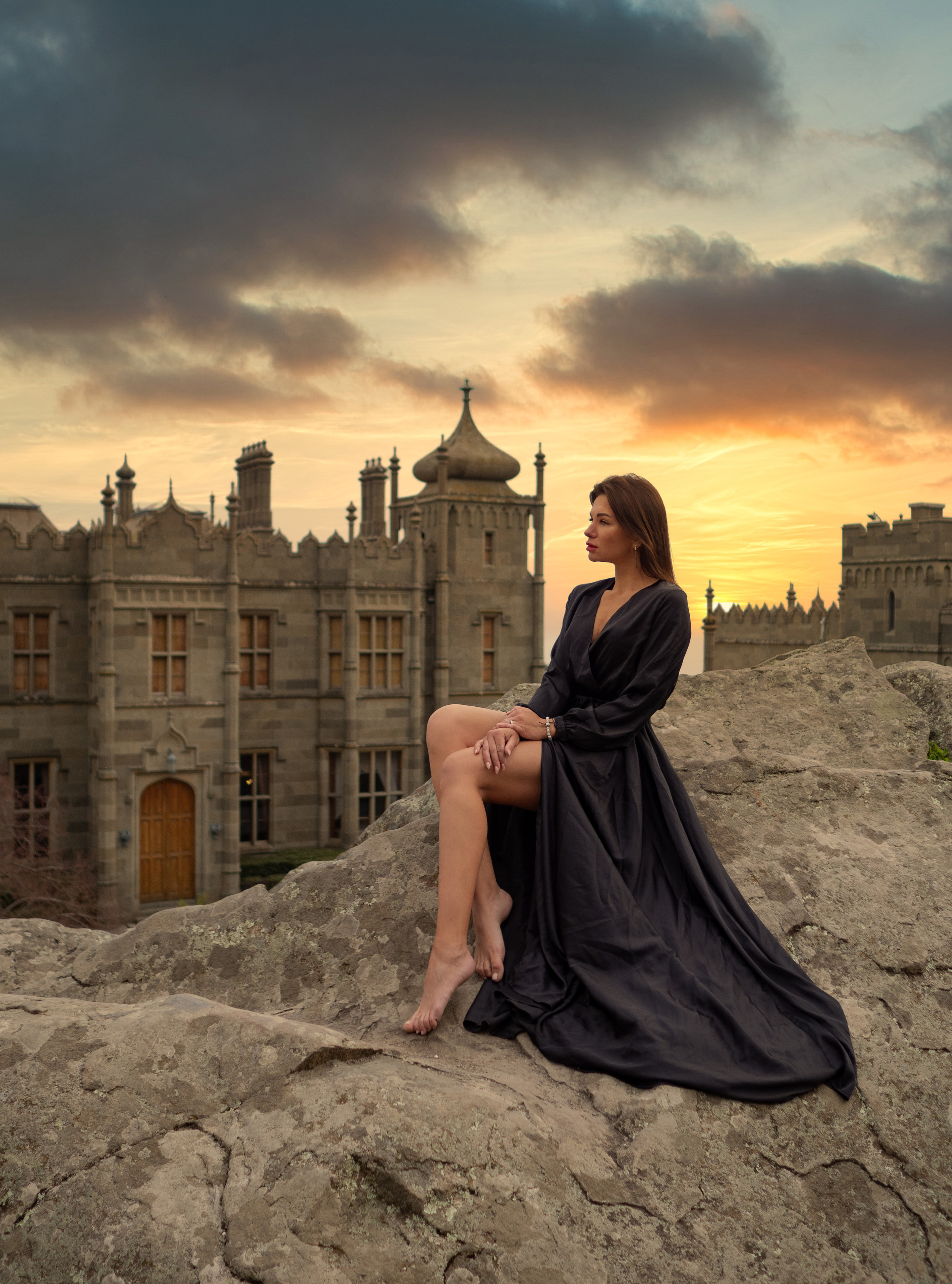 Черное платье для фотосессий. Фотограф в Крыму Лебедева Александра