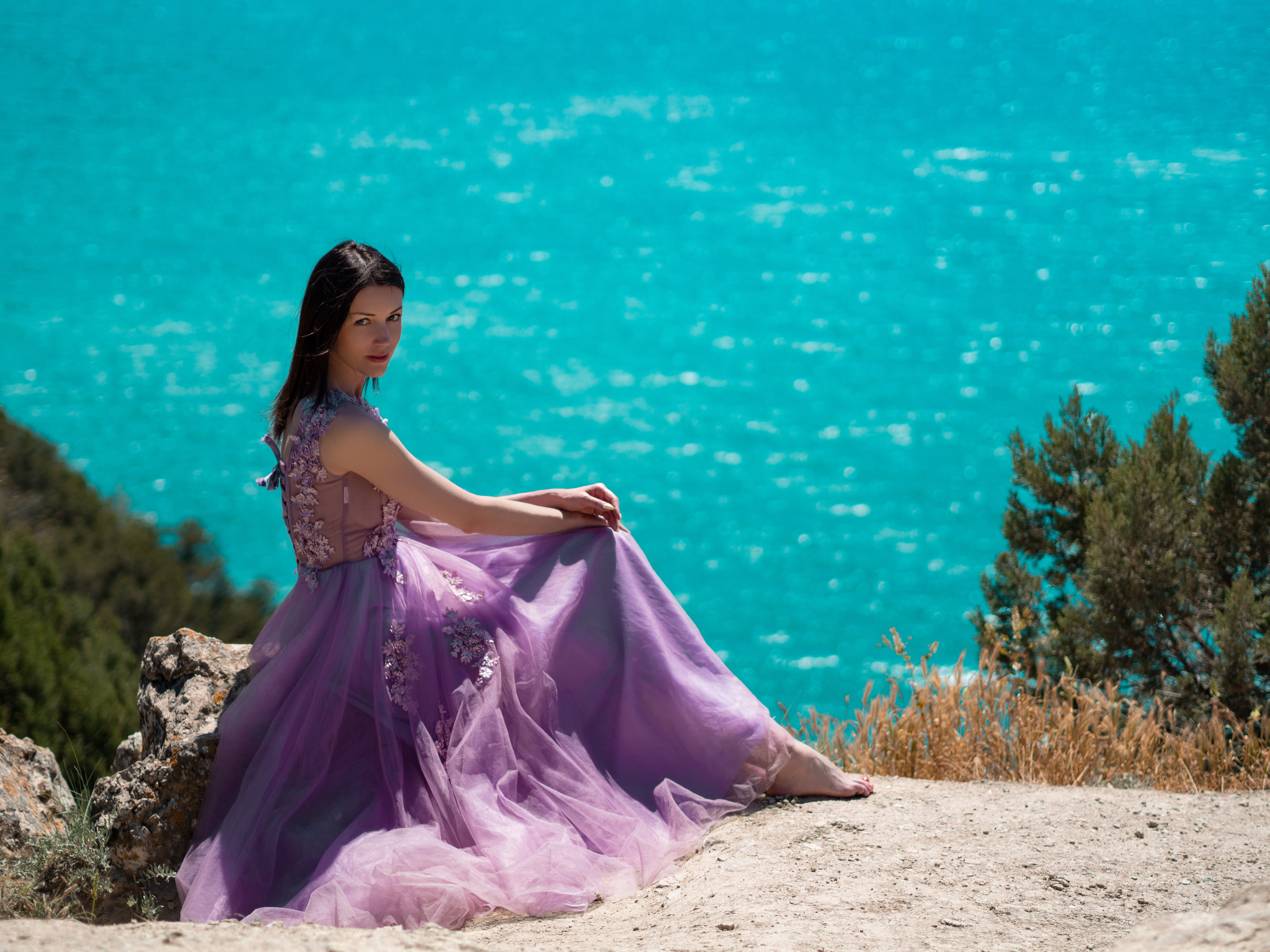 Сиреневое платье для фотосессий. Фотограф в Крыму Лебедева Александра
