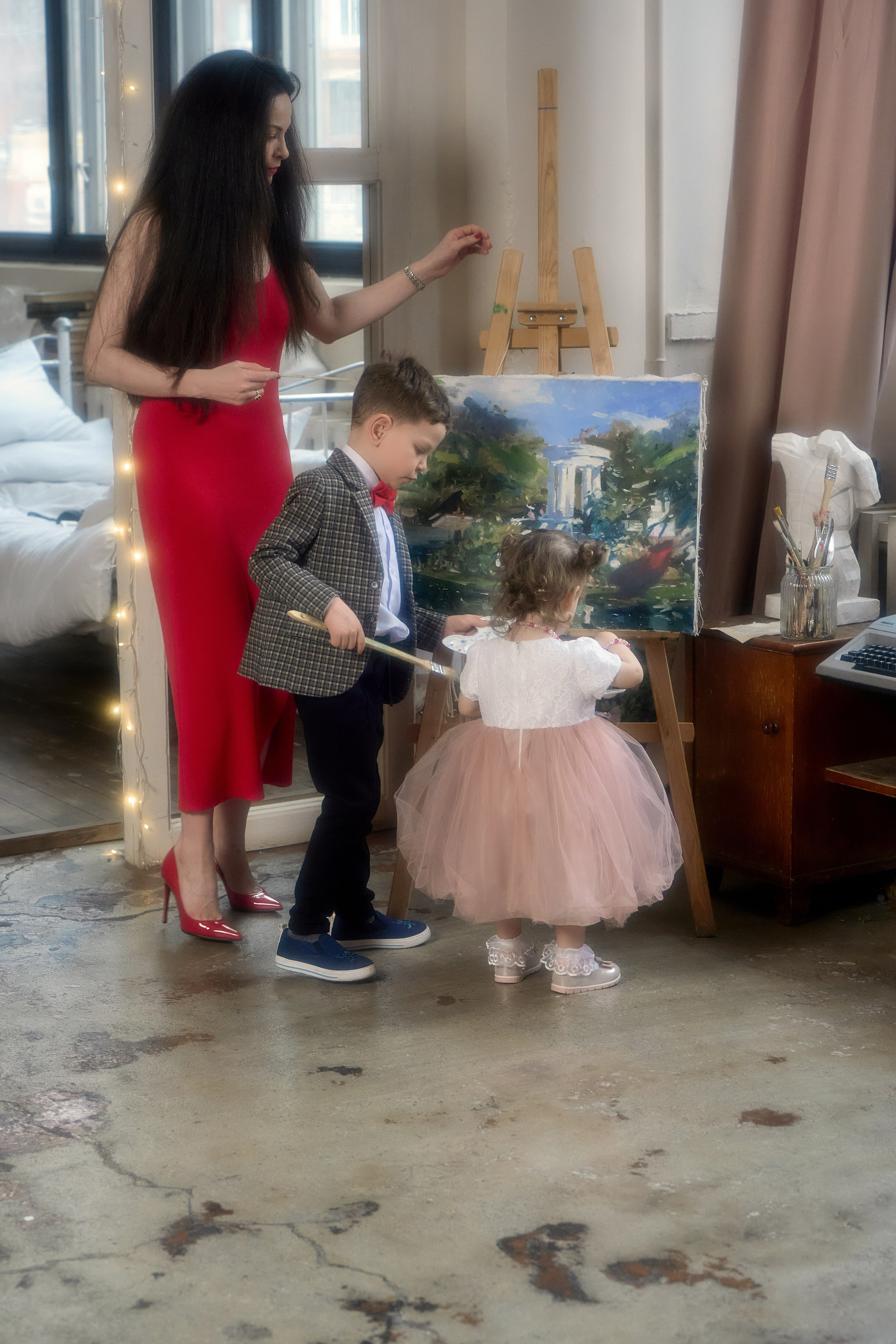 Семейная новогодняя фотосессия. Мартазова Екатерина фотограф. Екатеринбург