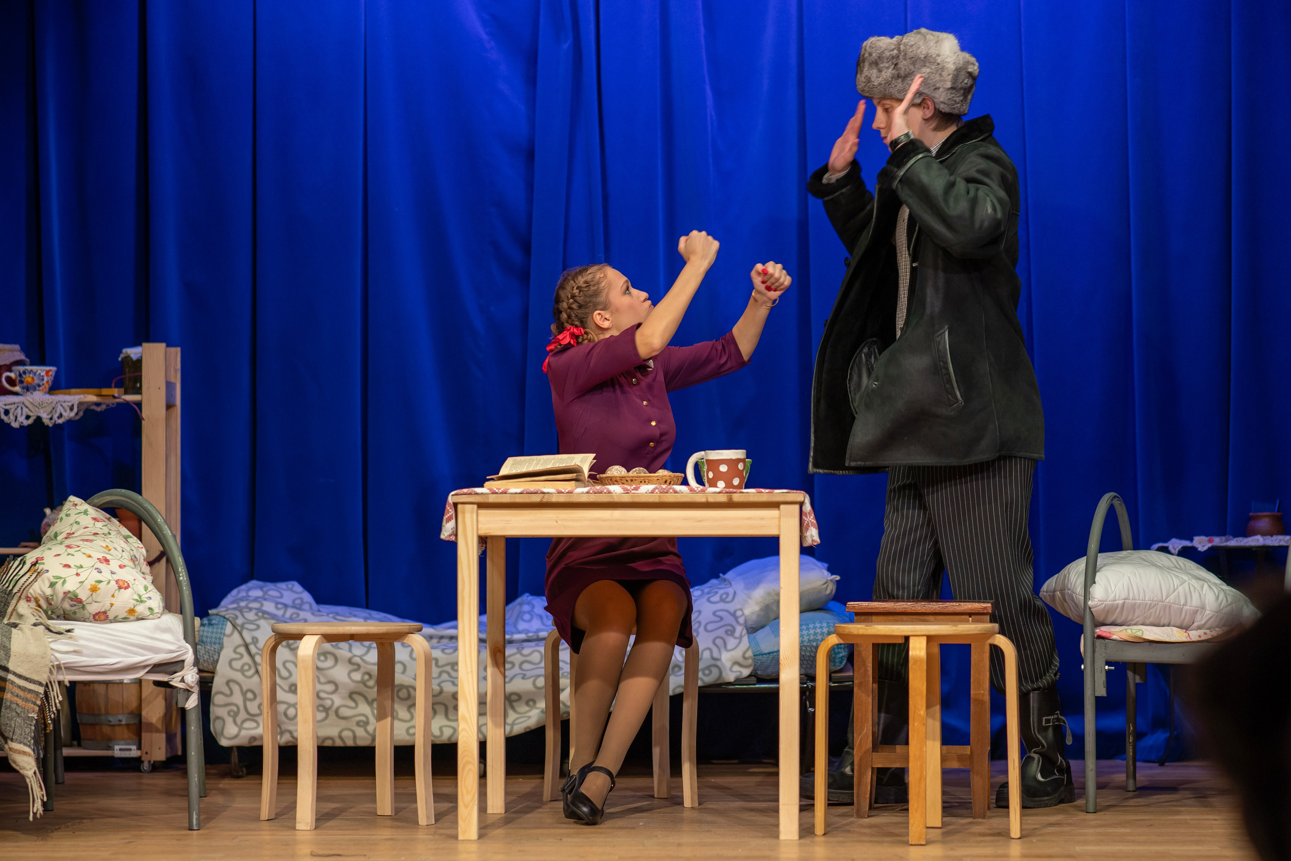 «Девчата», спектакль театральной студии «Дом». Фотограф Сергей Ловкий