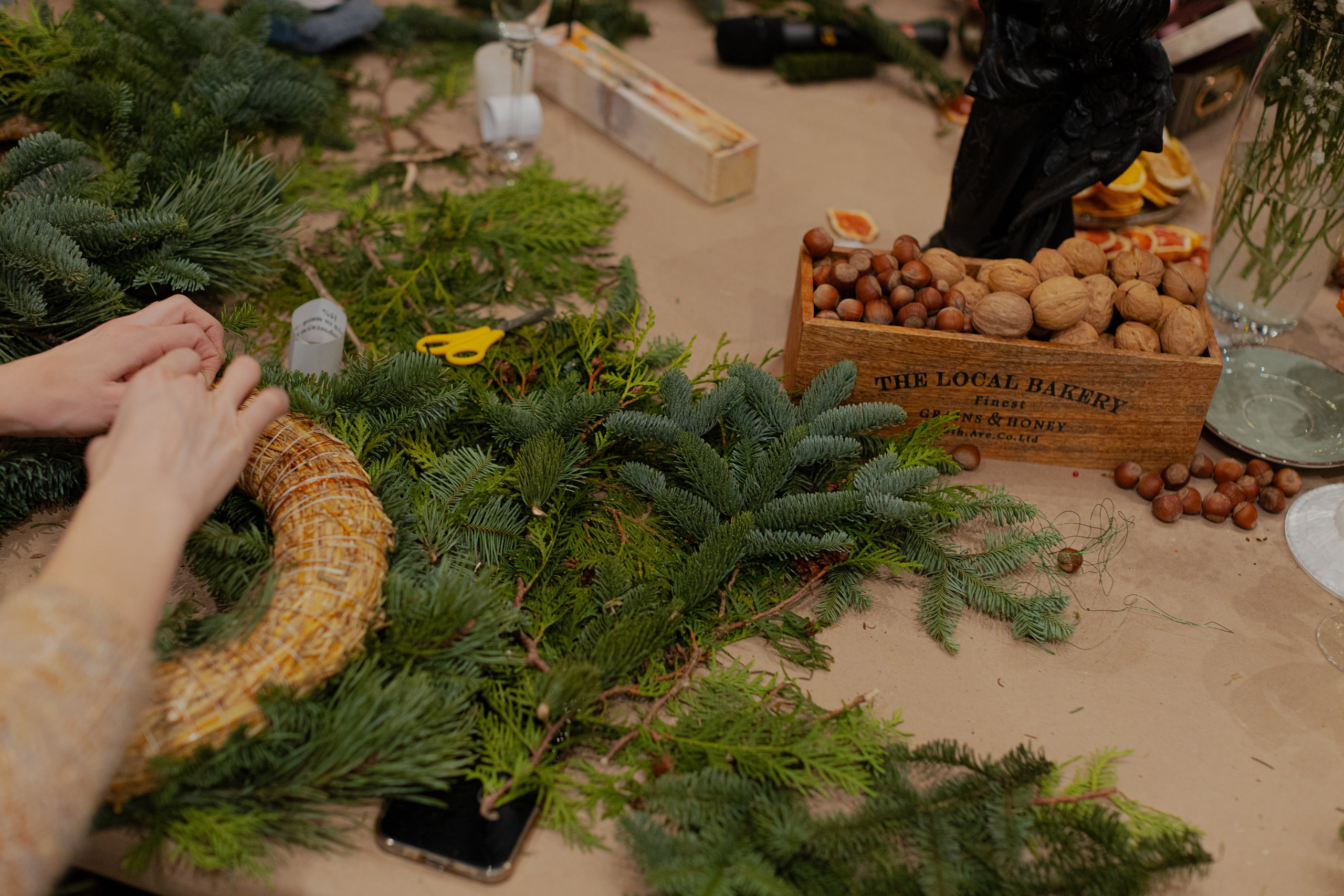 Мк Новогодний Венок. Анастасия Ракчеева Художник