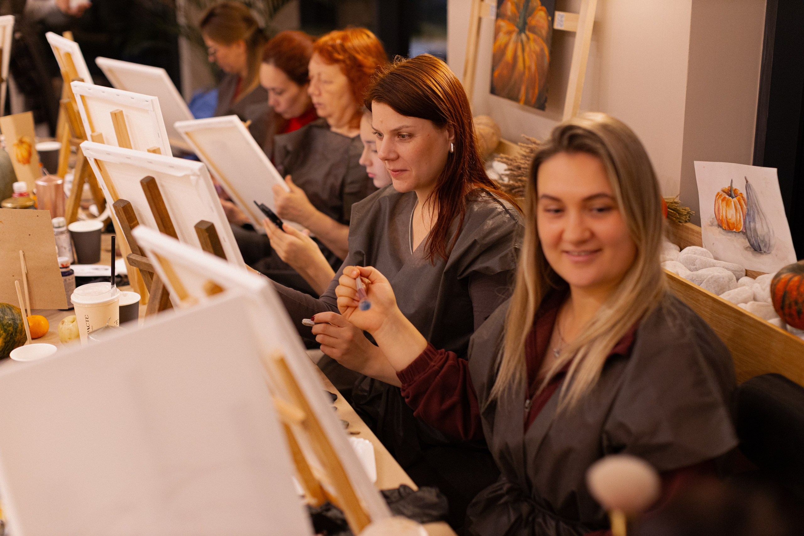 МК Тыква в кафе Здрасте. Анастасия Ракчеева Художник