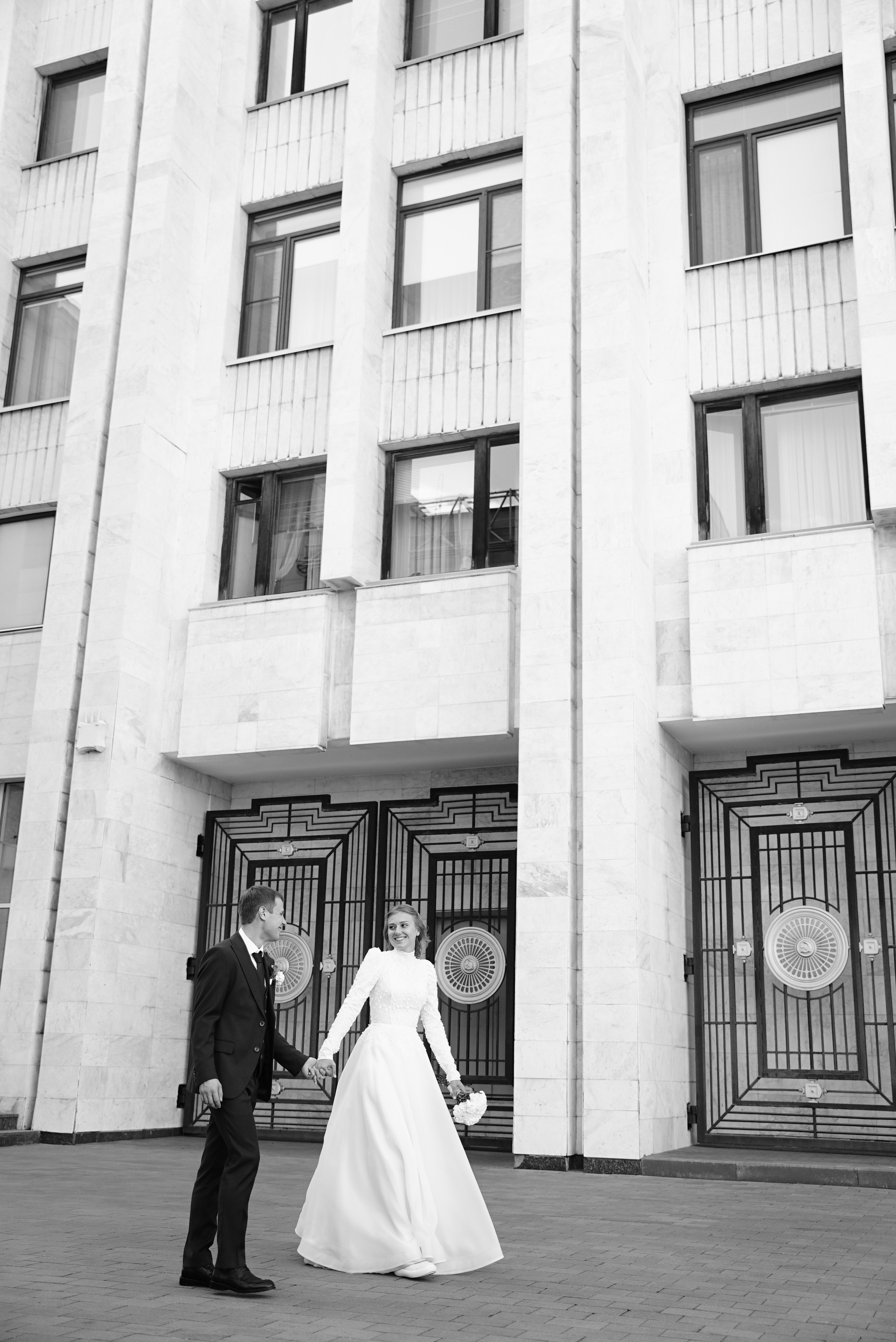 Андрей и Алина чб. Свадебный фотограф в Самаре Анна Ковалева