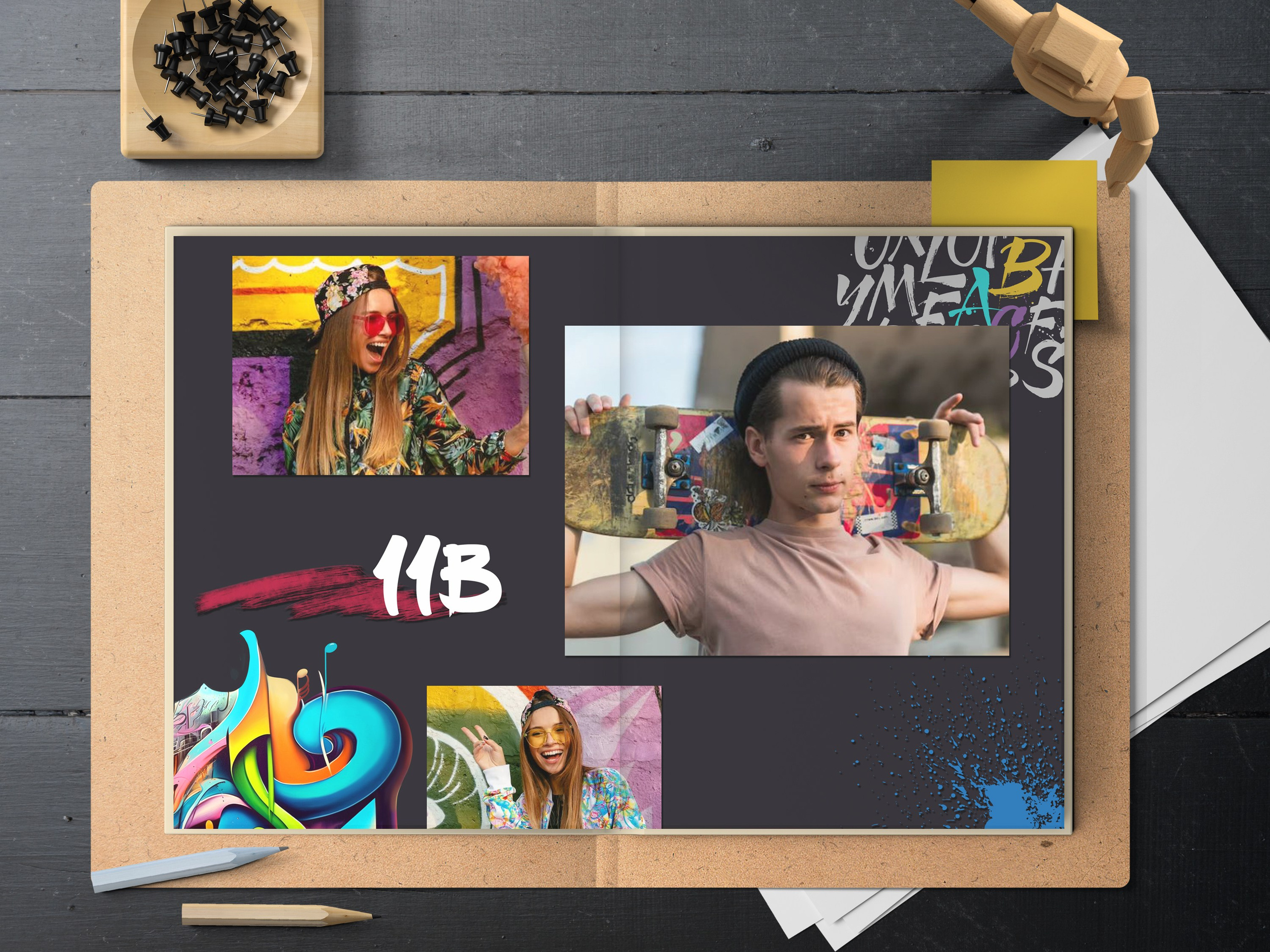 Альбом до 30 разворотов для 9 и 11 класса. Школьный фотограф Троицк