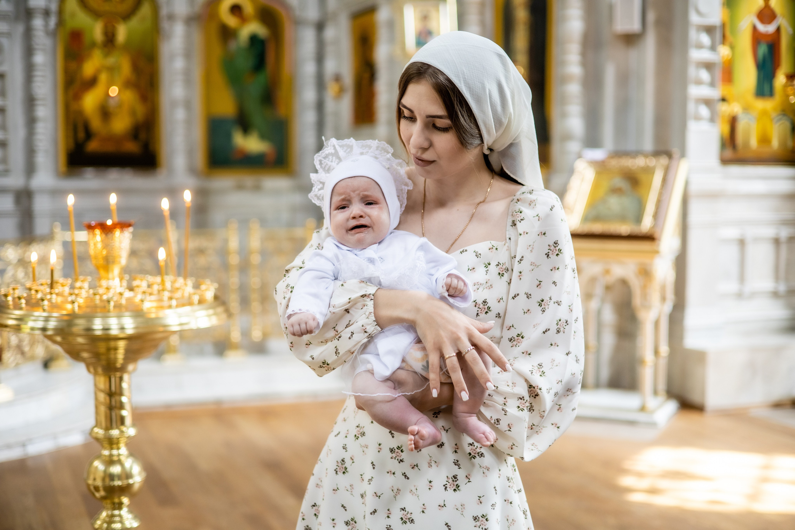 Крещение Ульяны и Вероники. Фотограф Надежда Лукьянова
