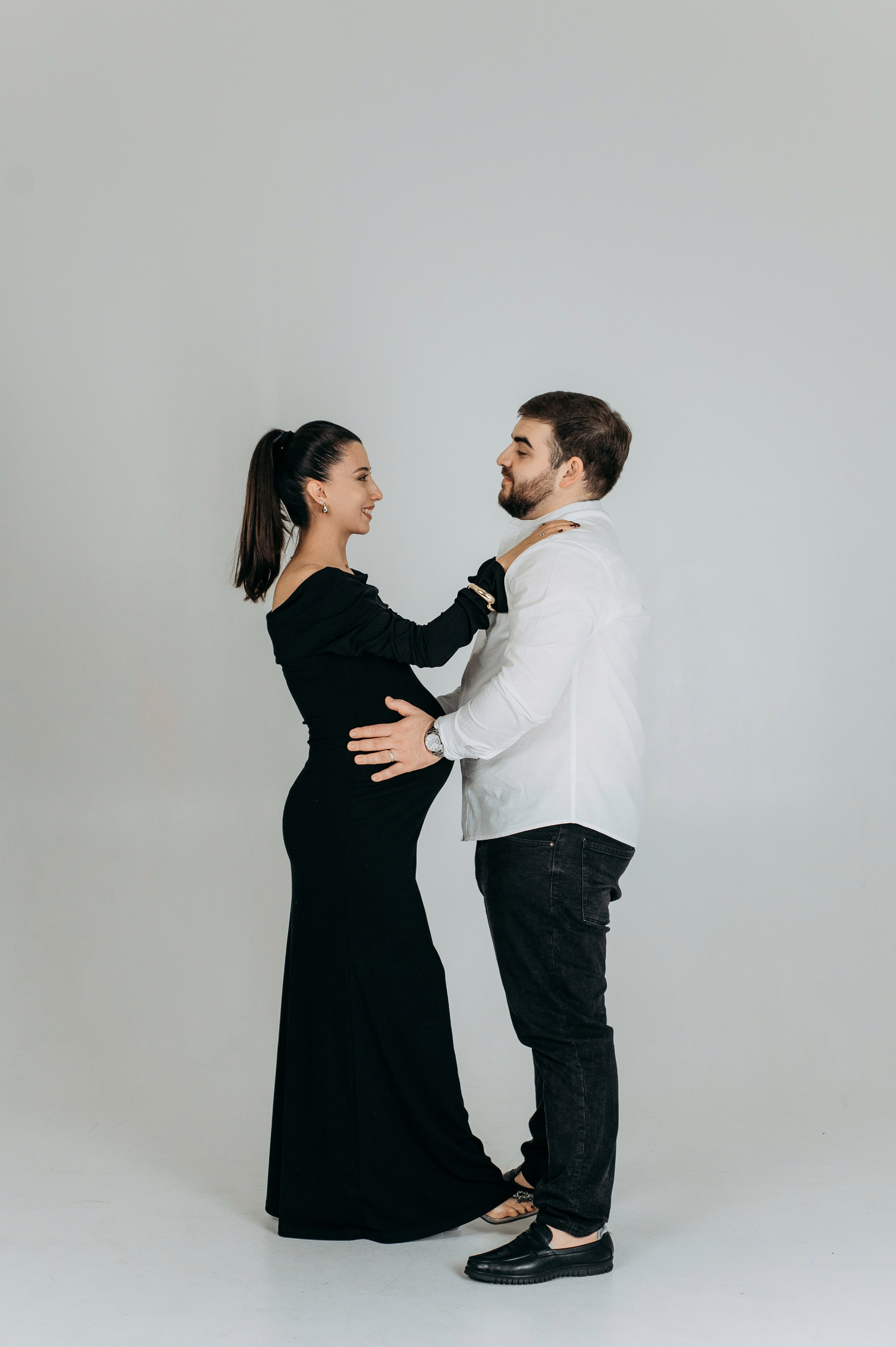 Семейная фотосессия на циклораме. Семейный и свадебный фотограф в Санкт-Петербурге Юлия Мельникова