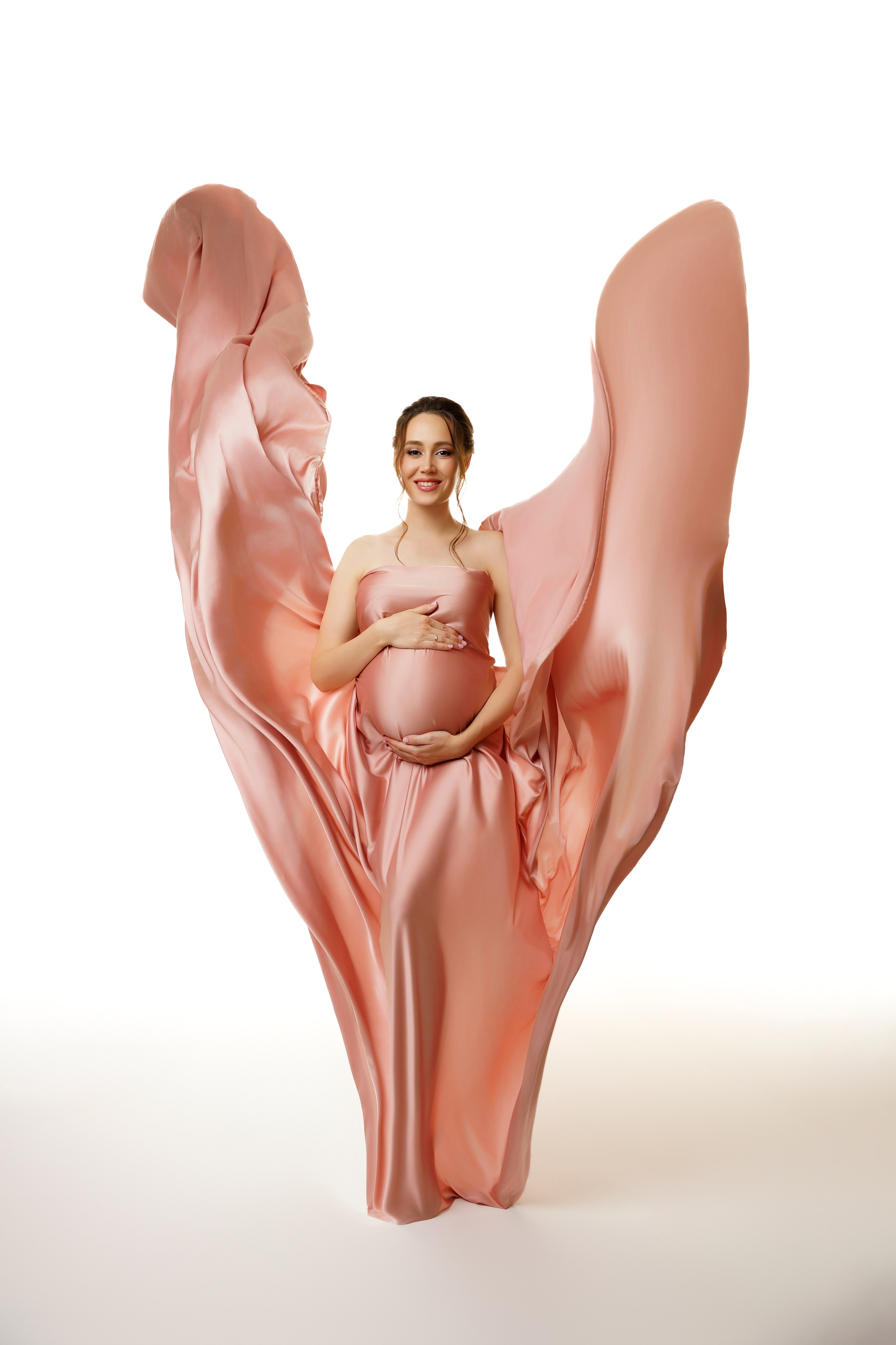 Съёмка беременности в моей фотостудии «НЕБО». Женский фотограф в Химках Алёна Ленёва
