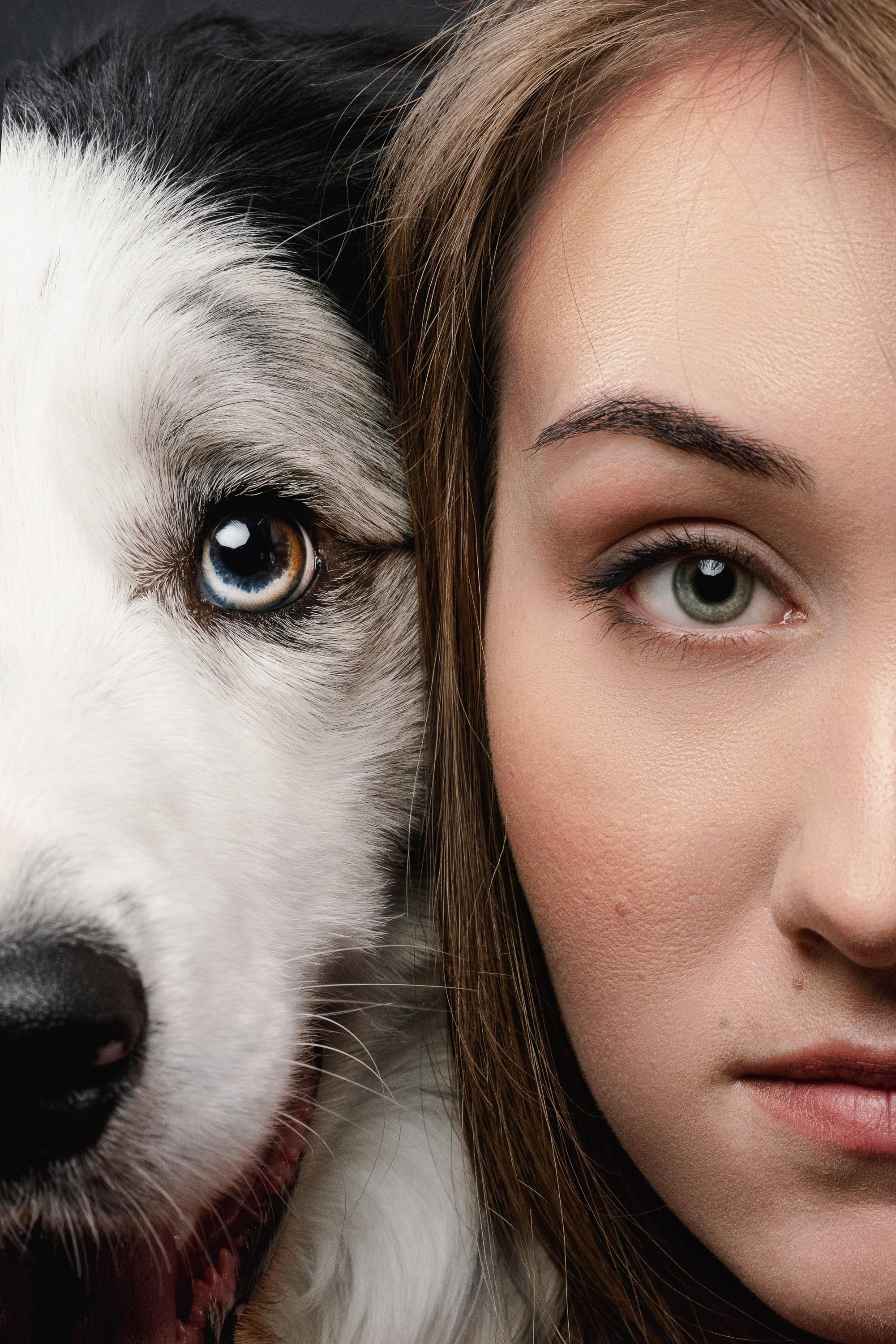 Аня и Гуччи. Фотограф анималист Осипчикова Мария