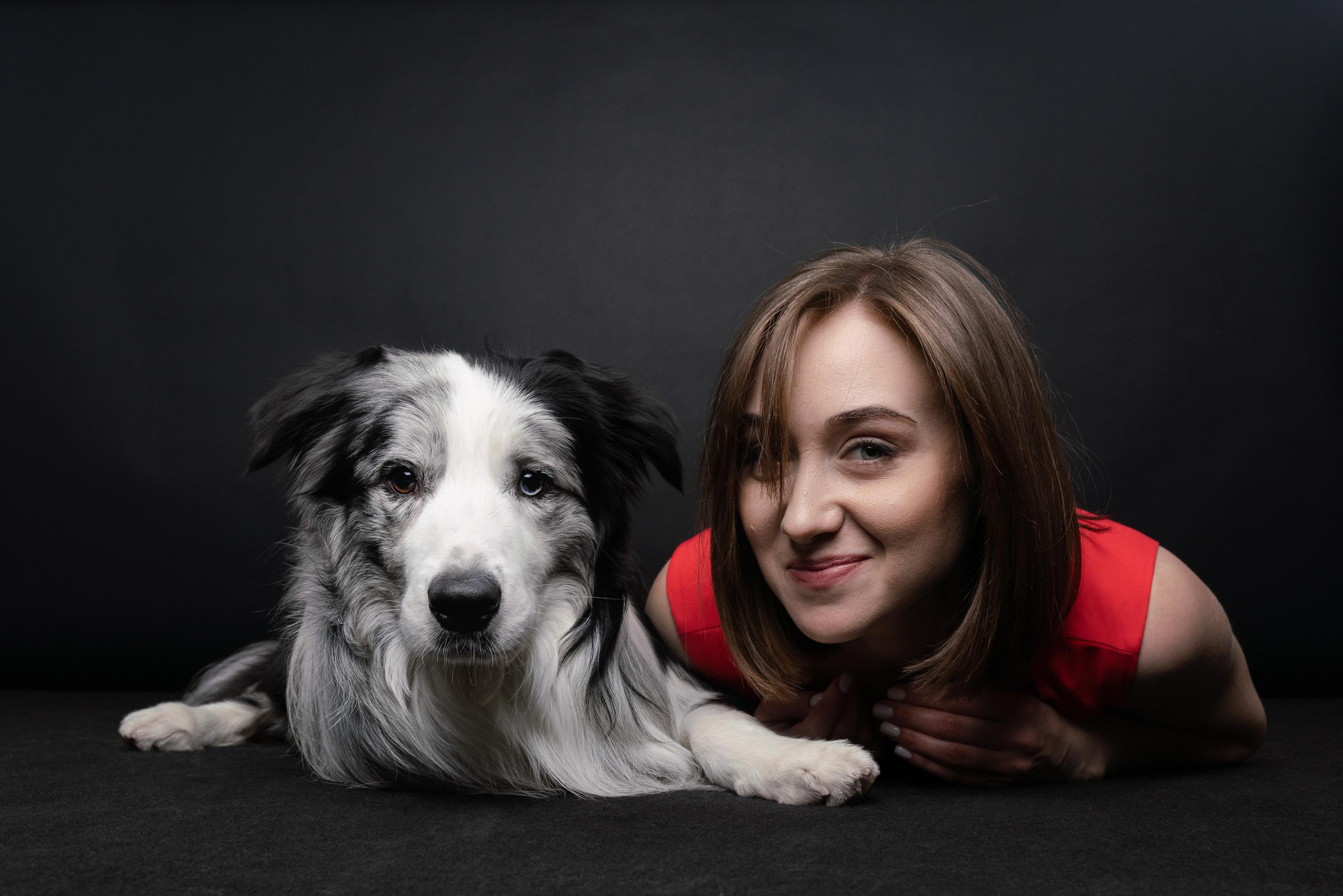 Аня и Гуччи. Фотограф анималист Осипчикова Мария