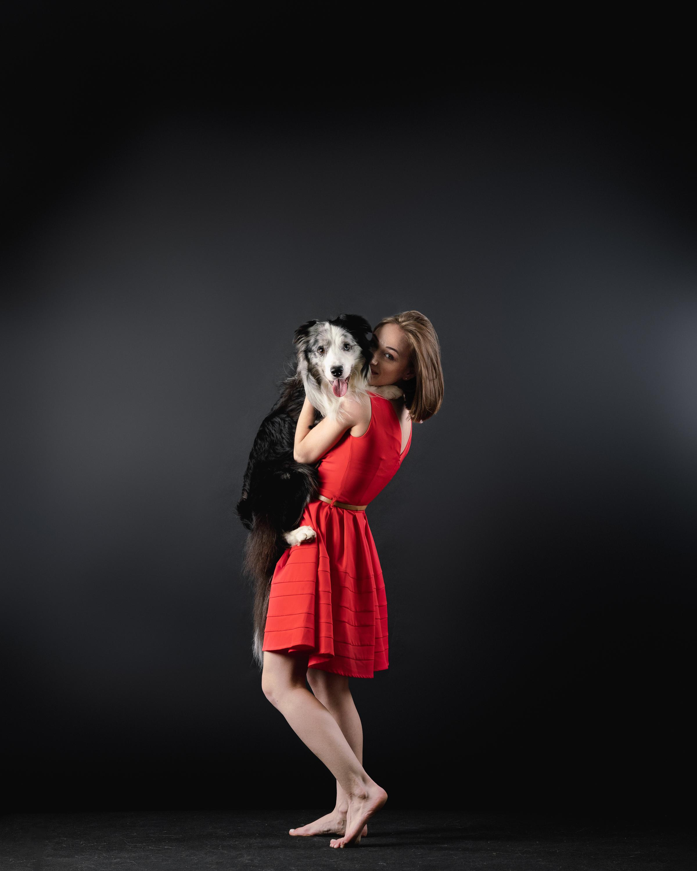 Аня и Гуччи. Фотограф анималист Осипчикова Мария