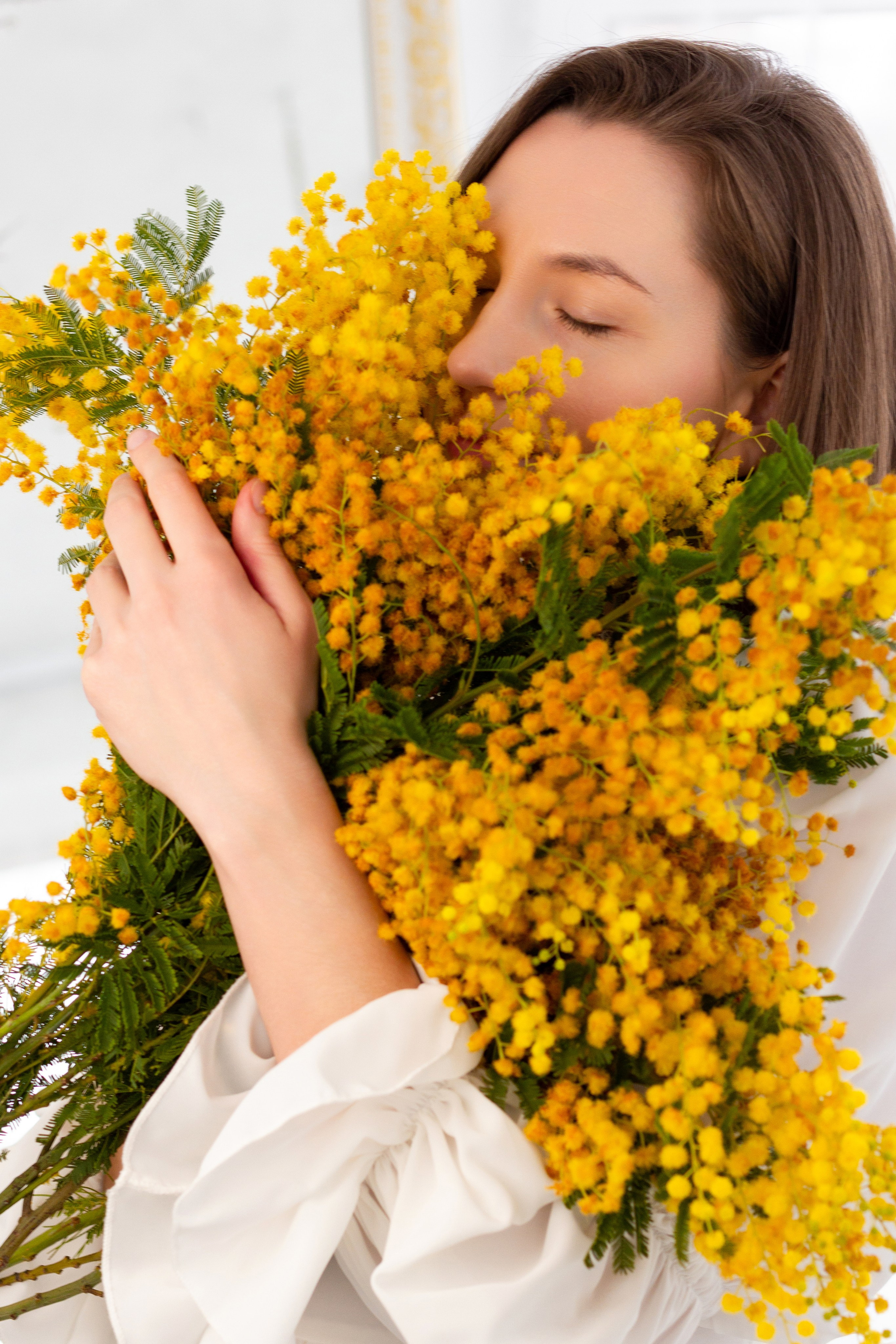 Фотодень с мимозой. Портретный и семейный фотограф в Санкт-Петербурге Ульяна Жукова