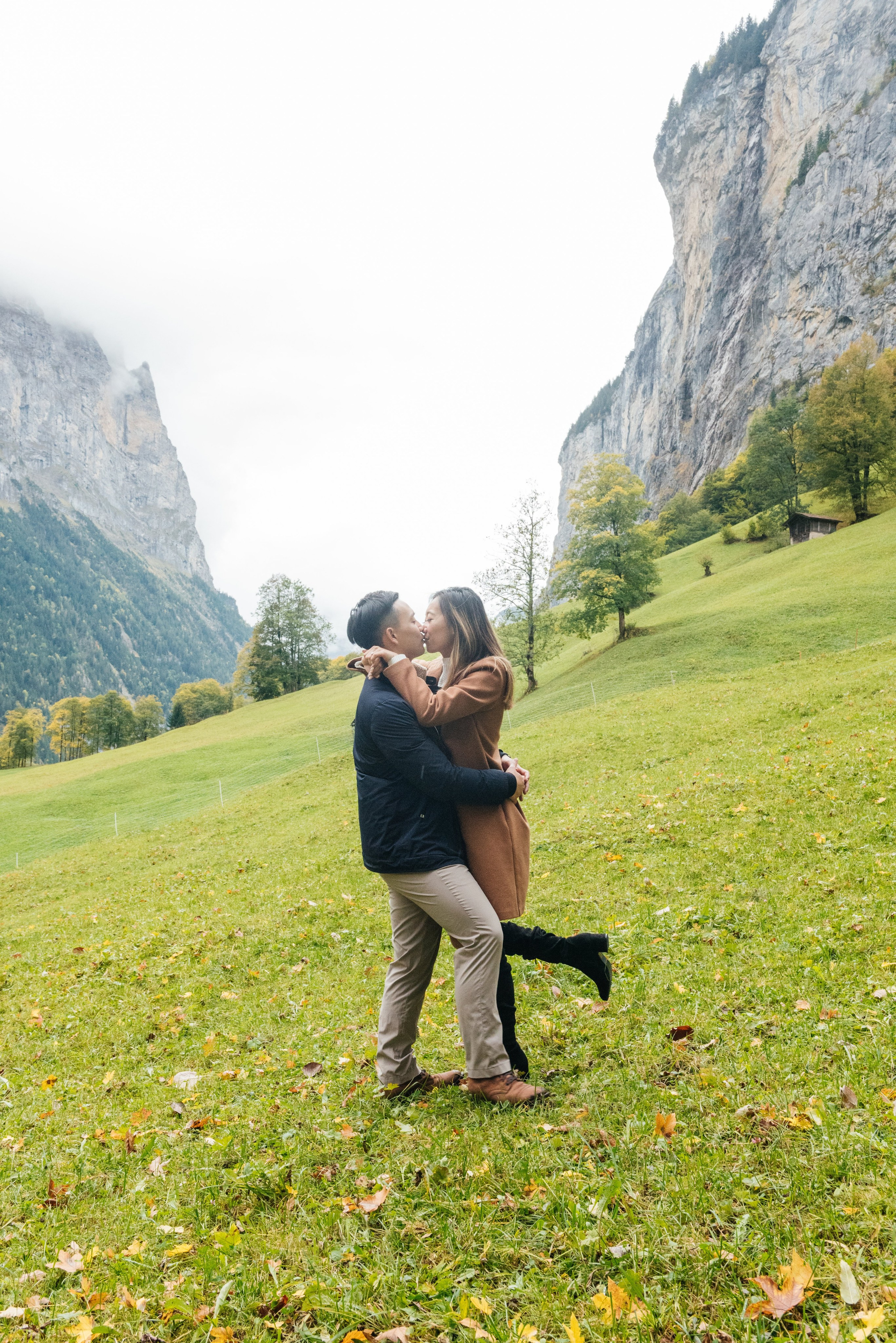 Tina & Wesley (Wengen, Lauterbrunnen). Photographer in Interlaken area