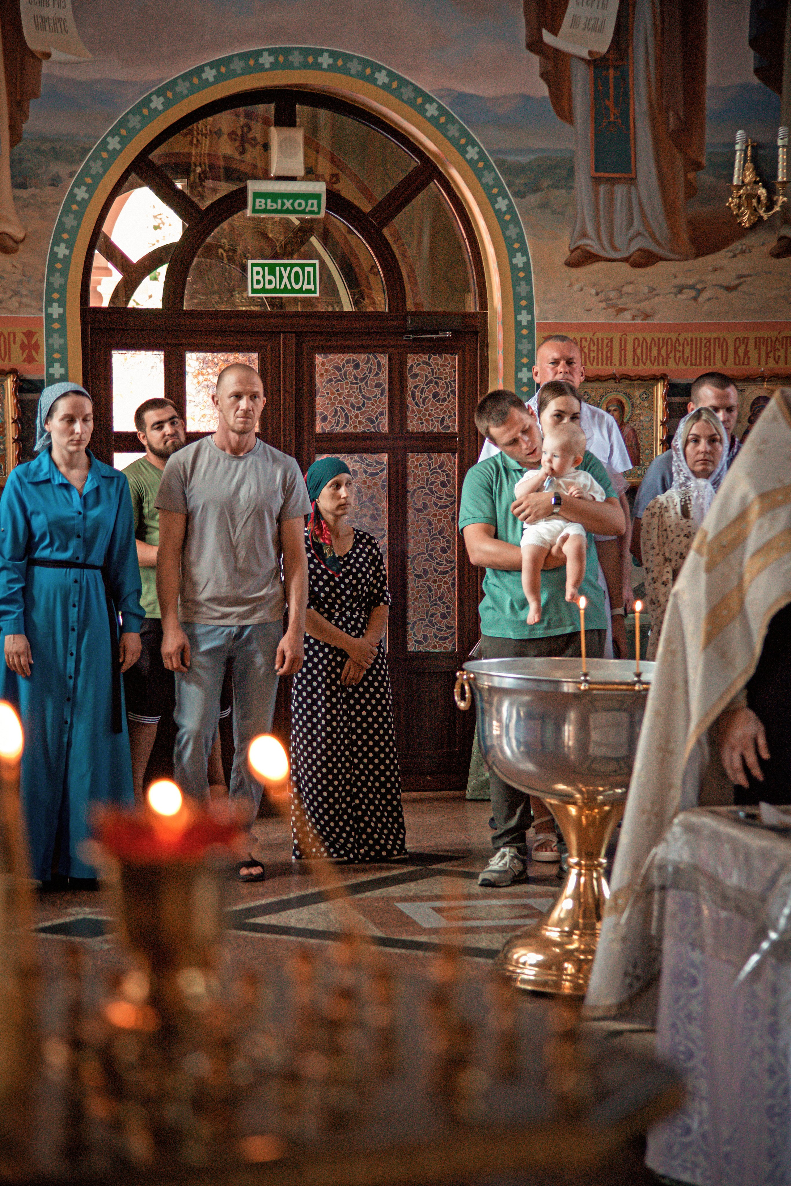 Общее крещение. Семейный и детский фотограф в Москве Ольга Кривенцова