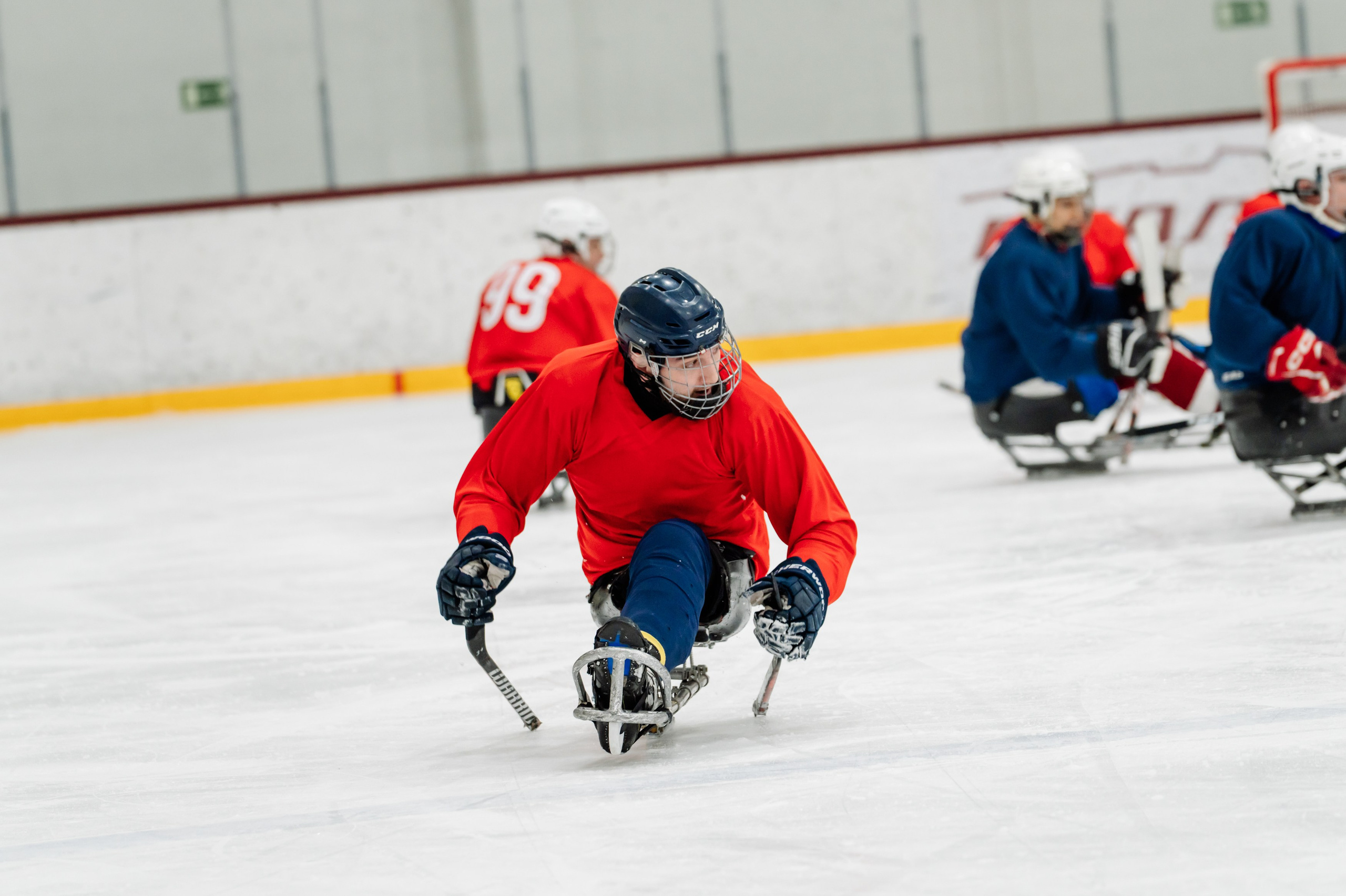 Игра в следж хоккей приуроченная 23.02.26 в арене Сталкер