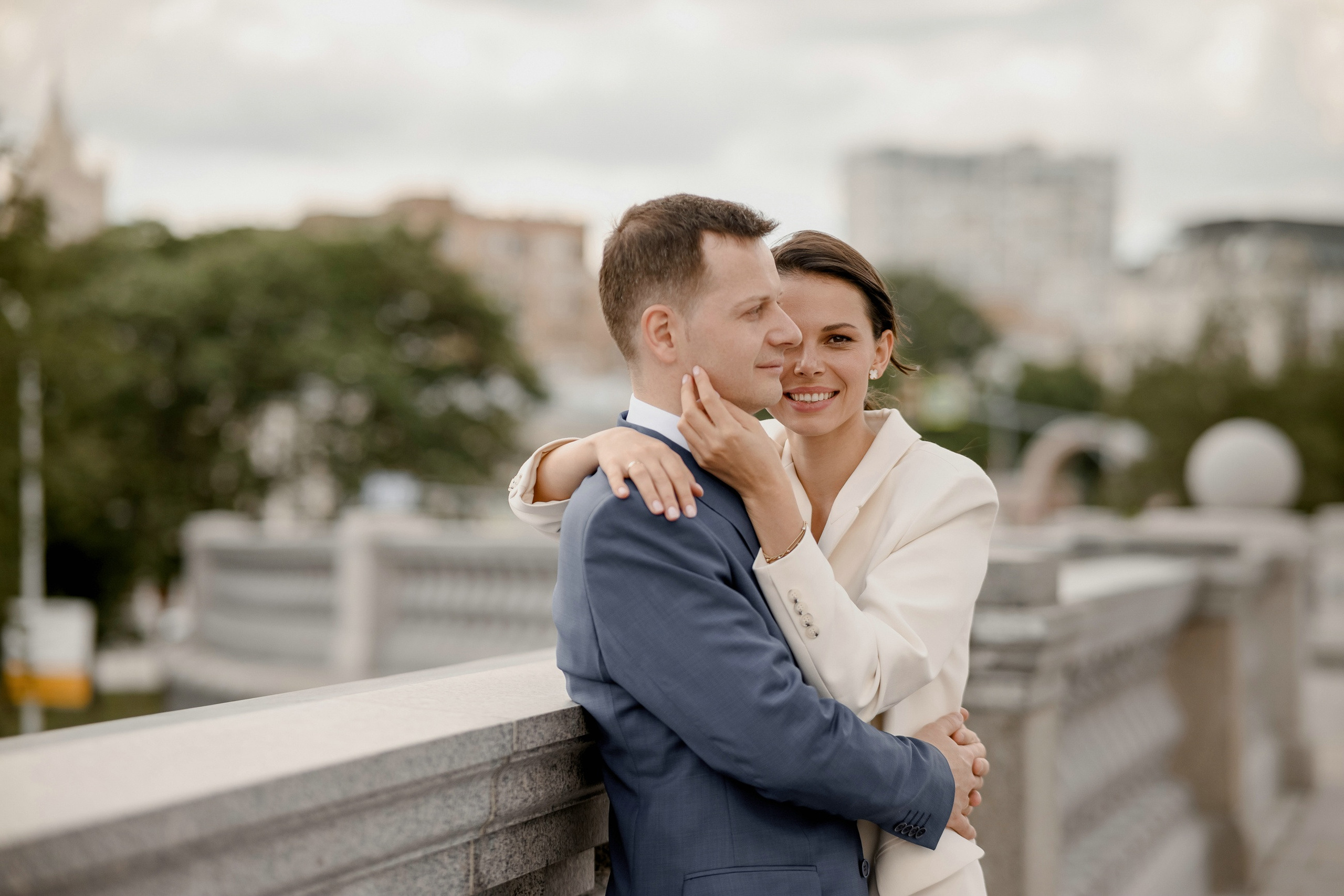 Свадебная прогулка в центре Москвы. Свадебный и семейный фотограф в Москве Светлана Зоткина