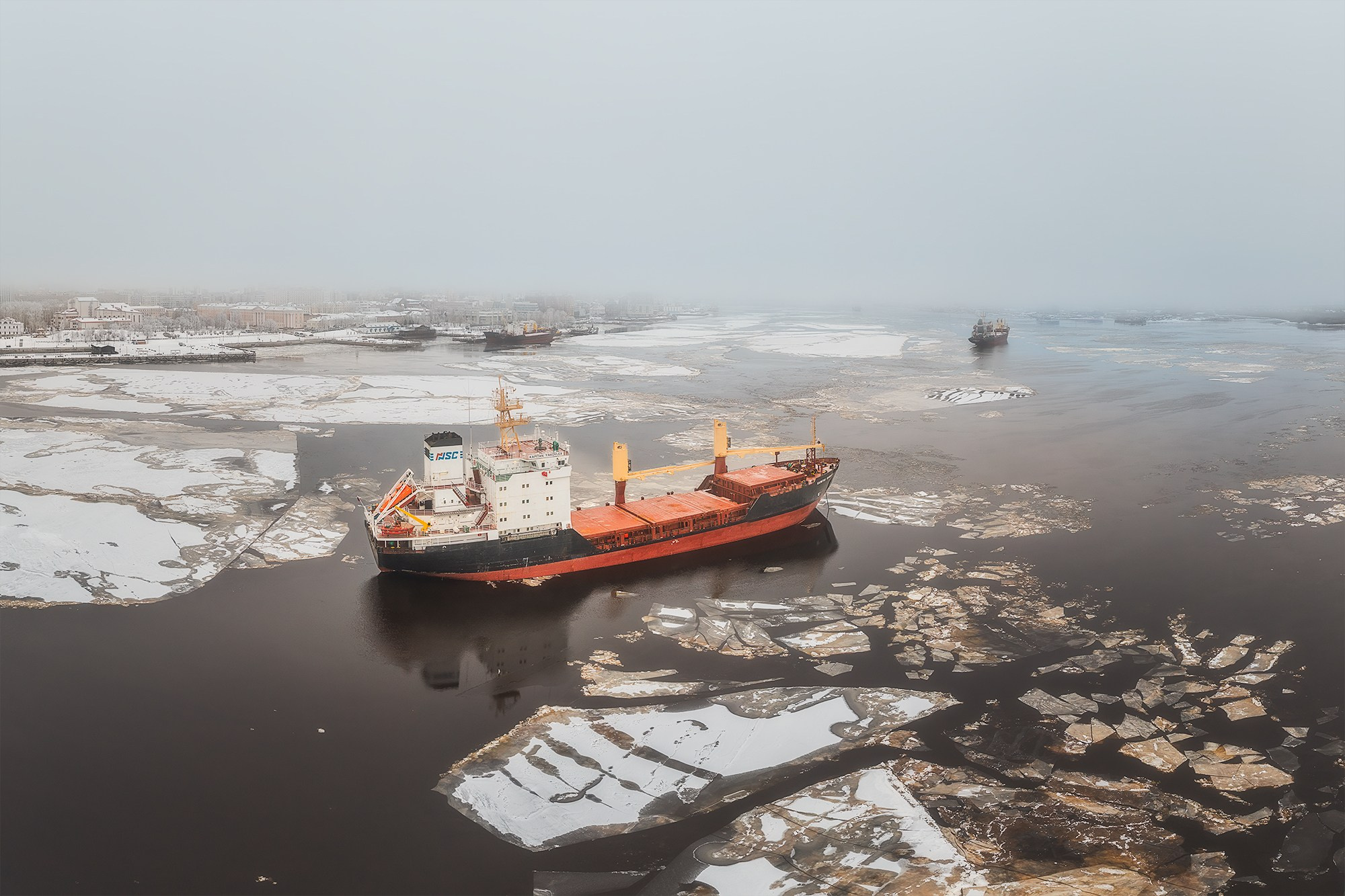 Город. Аэросъемка в Архангельске, Александр Ермолин