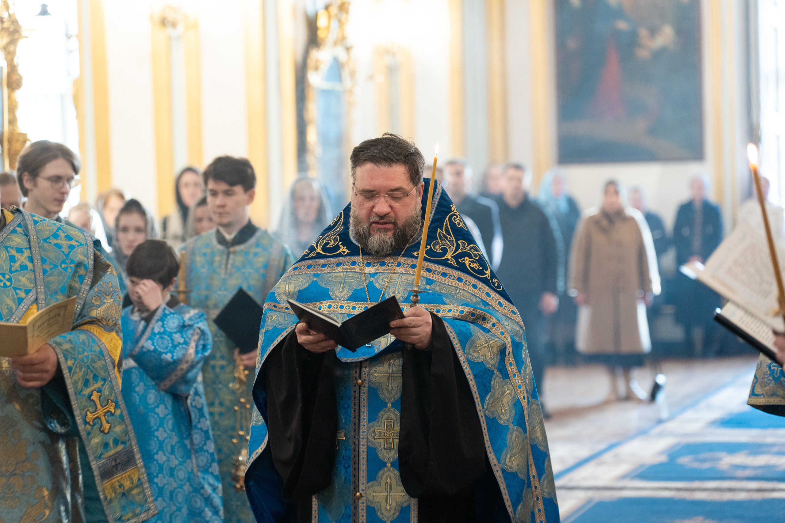 Утреня с акафистом Пресвятой Богородице. НИКОЛО-БОГОЯВЛЕНСКИЙ МОРСКОЙ СОБОР