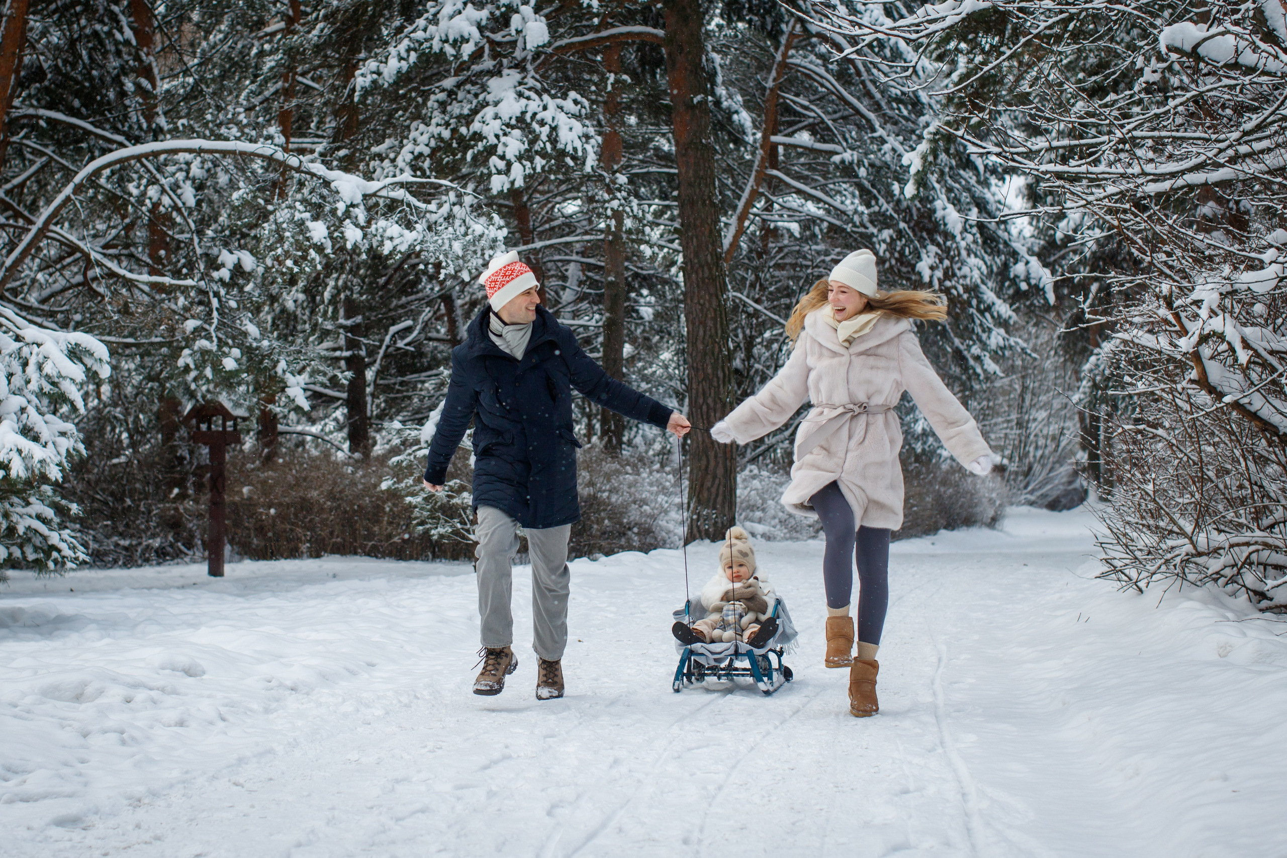 Зимние объятия. Детский и семейный фотограф Мария Киселёва. Москва