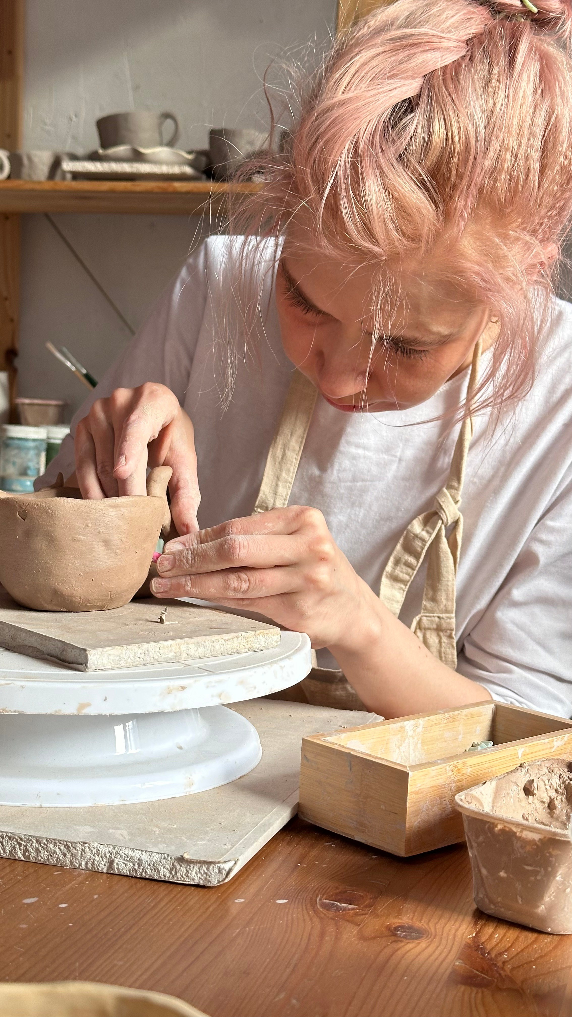 МК в студии керамики VALERDE. Фотограф Екатерина Козловская