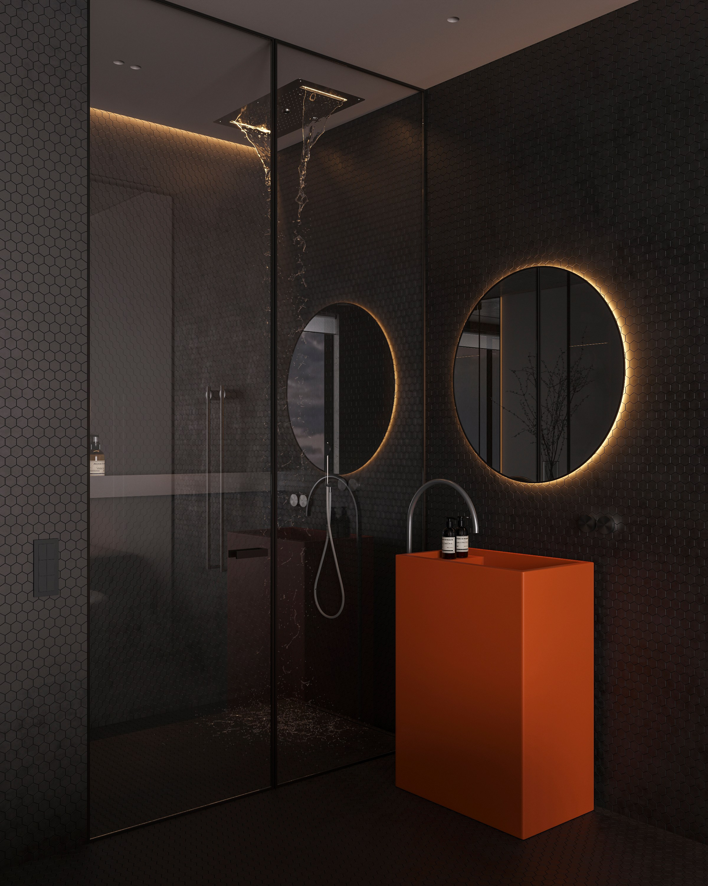 LUXURIOUS SIMPLICITY | BLACK CONCEPT. Interior Visualization by Valerie Stetyukevich
