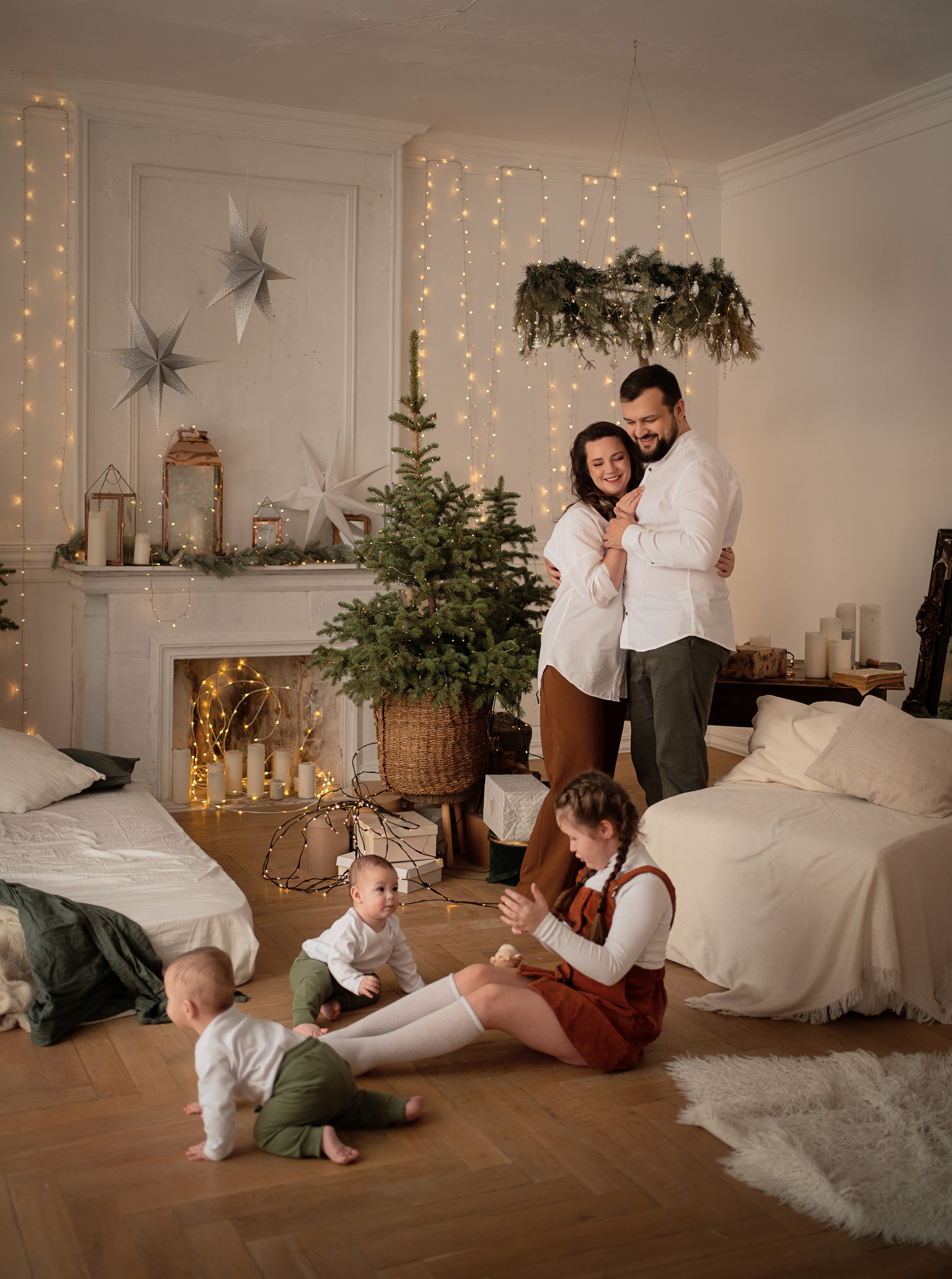 Семейные в студии. Семейный и детский фотограф в Москве Елена Ильченко