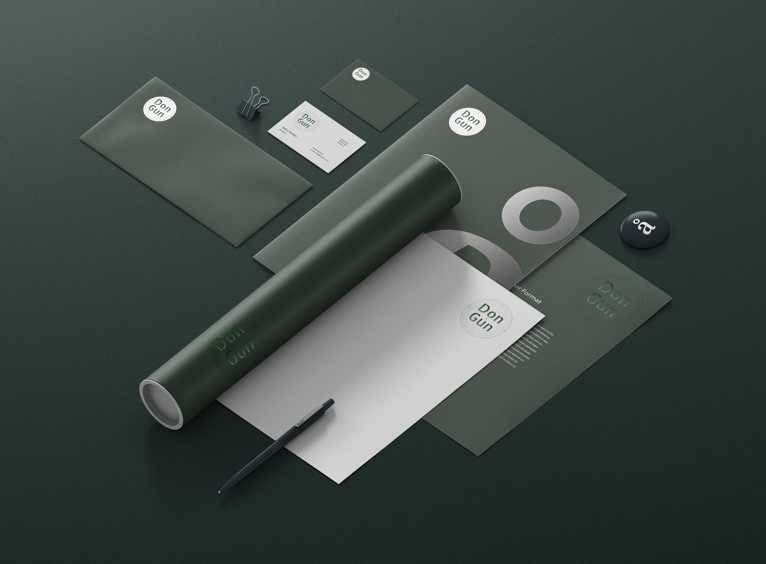 Разработка логотипа и визитки магазинна DONGUN. Алена Русских — фотограф и графический дизайнер в Ростове-на-дону