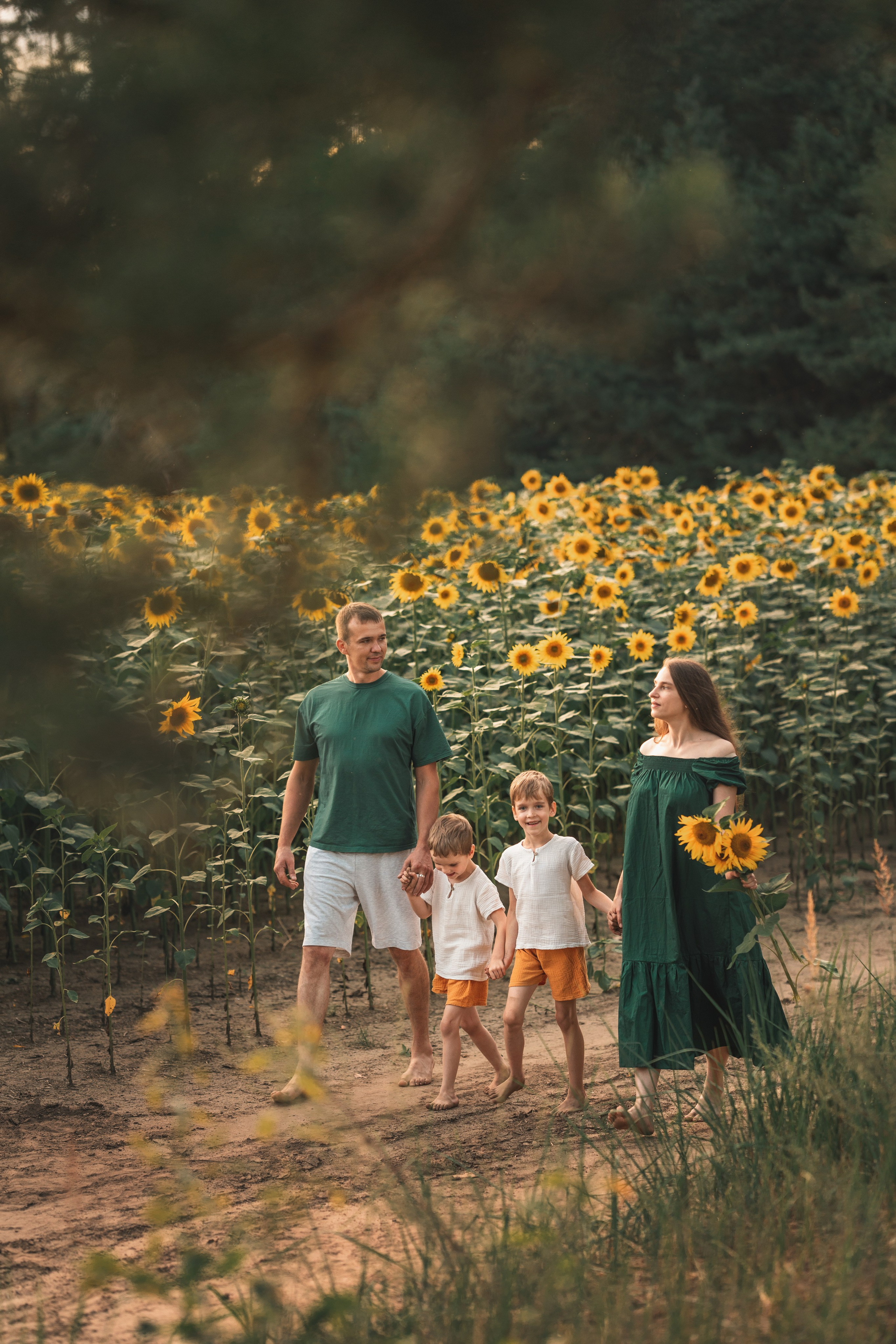 ПОДСОЛНУХИ. Семья Елизаветы. Фотограф Марта Козел. Гродно, Беларусь