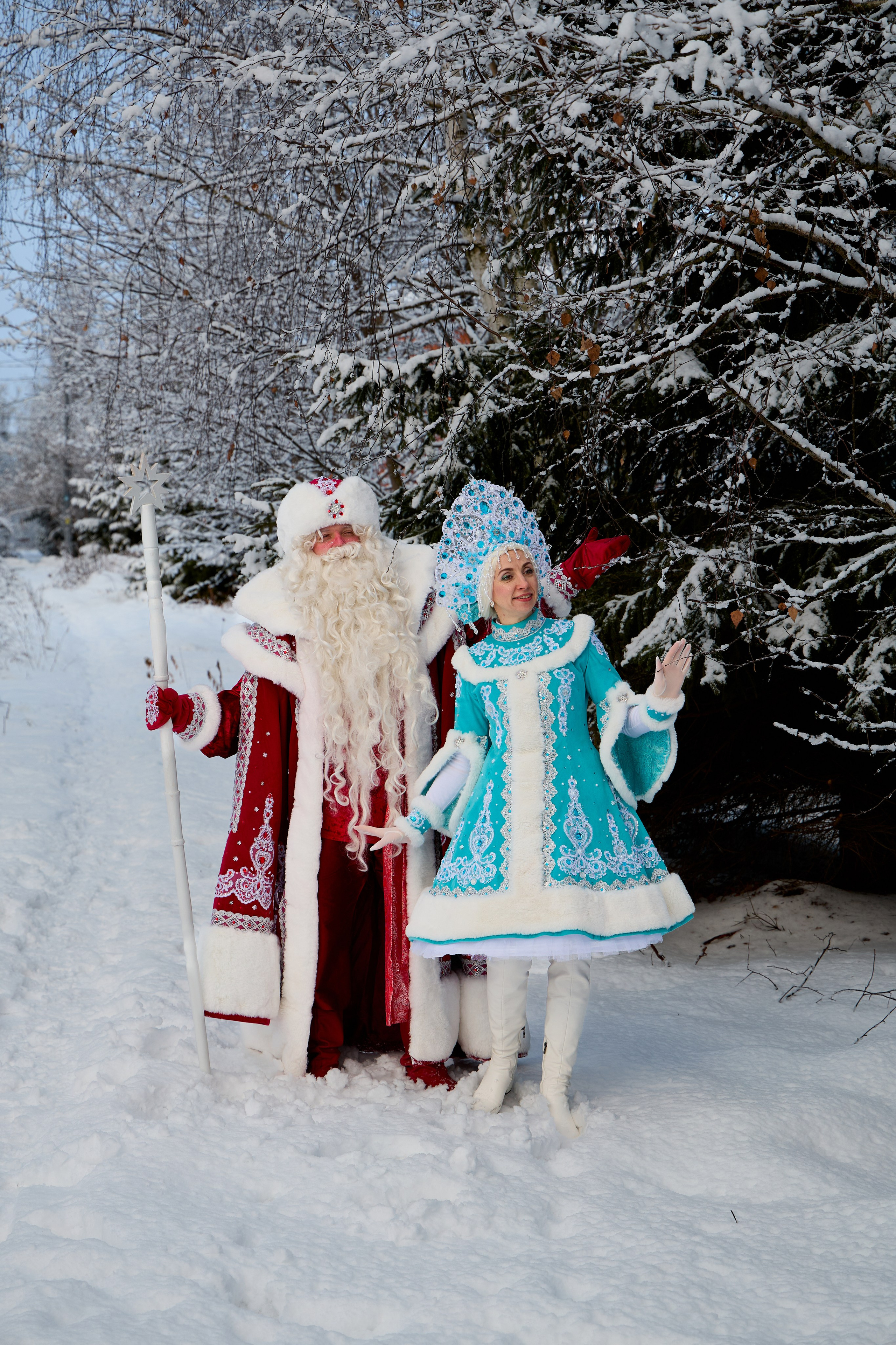 Дед Мороз и Снегурочка. Свадебный фотограф Москва и Московская область Борисов Сергей