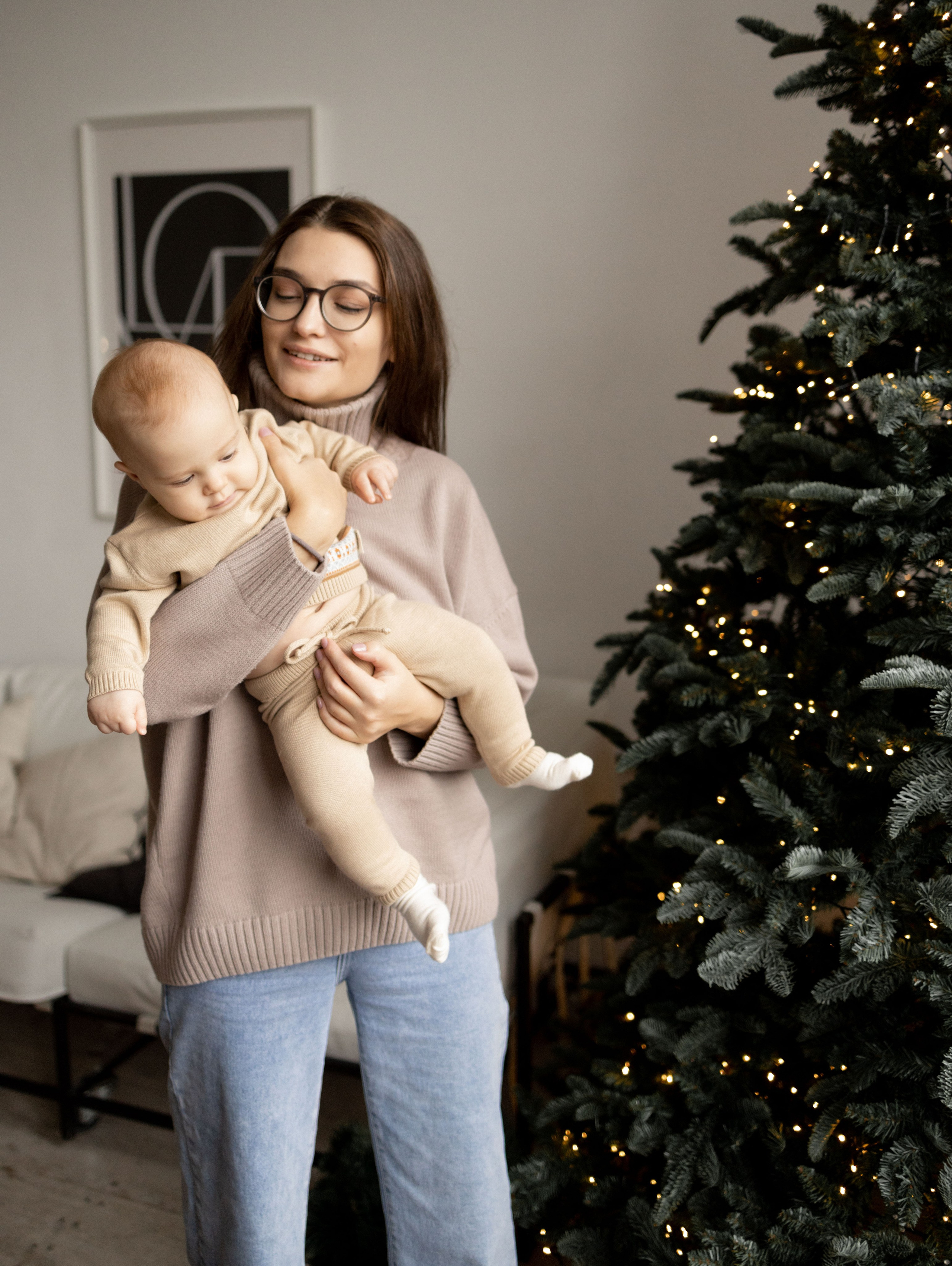 Новый год Давид, Лена, Леван. Фотограф Дарья Соколовская